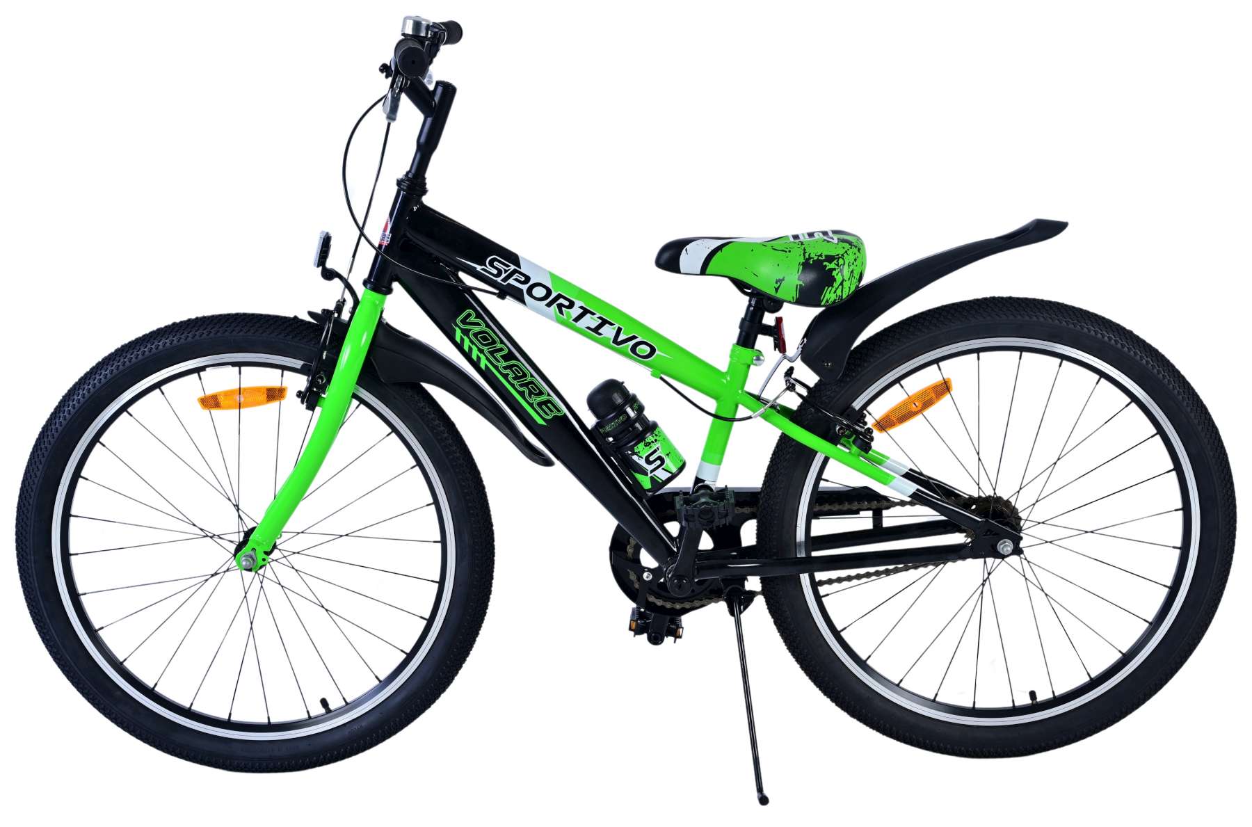 Kinderfahrrad Sportivo Jungen 24 Zoll Kinderrad Grün Zweihandbremsen