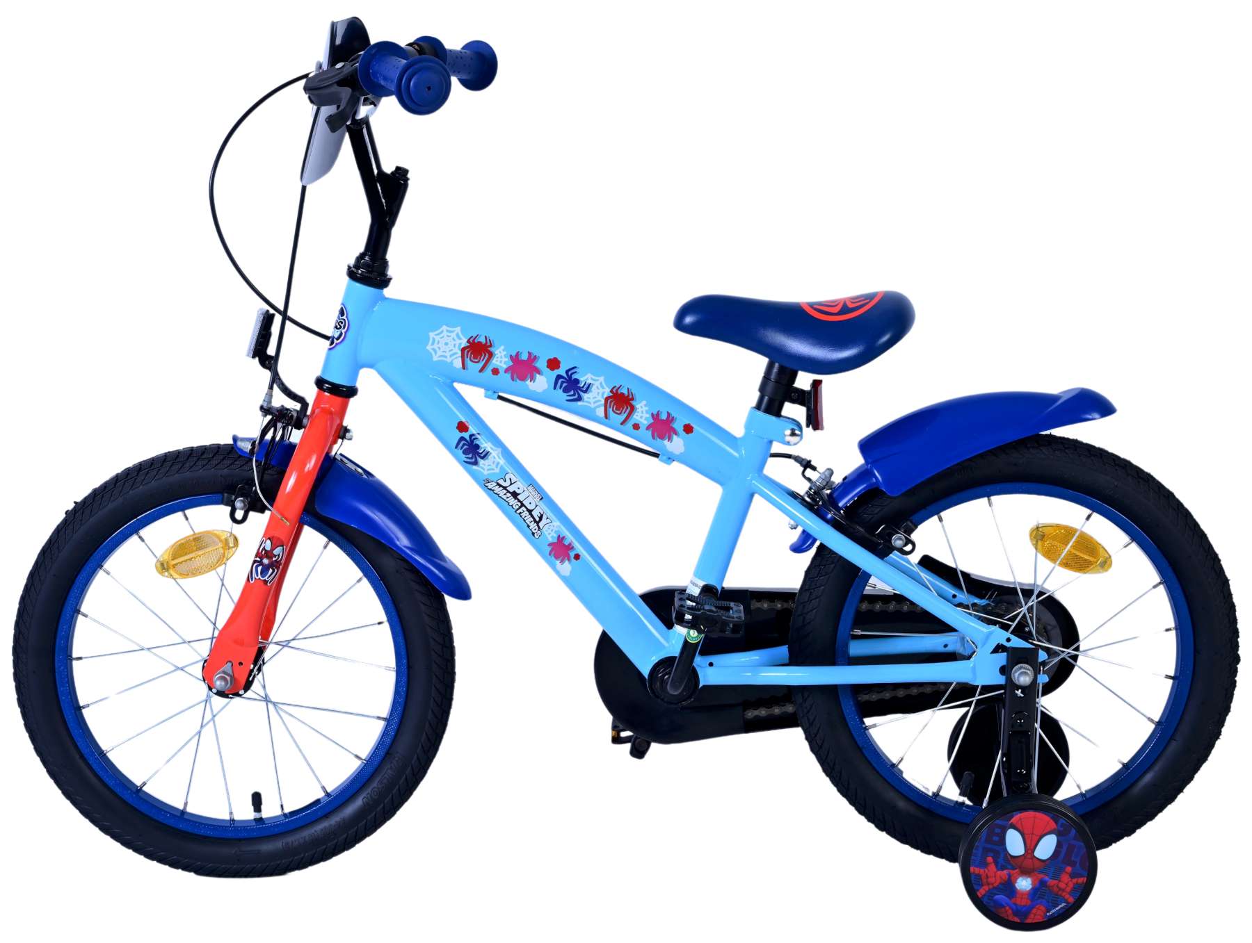 Kinderfahrrad Spidey Fahrrad für Jungen 16 Zoll Kinderrad in Blau