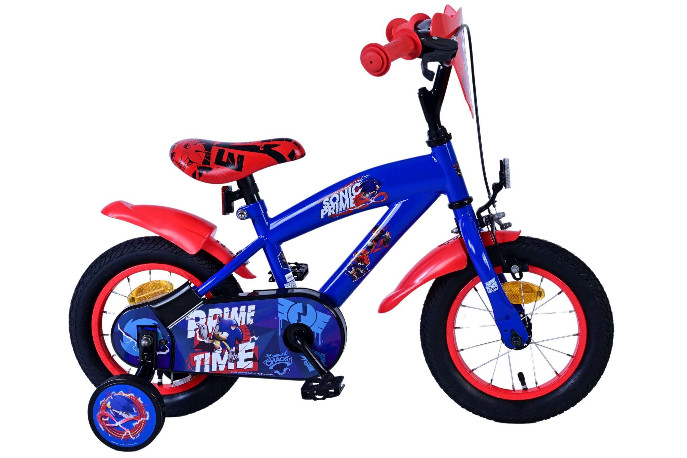 Volare Kinderfahrrad Turbo Crew für Jungen 12 Zoll Kinderrad in Blau Rot