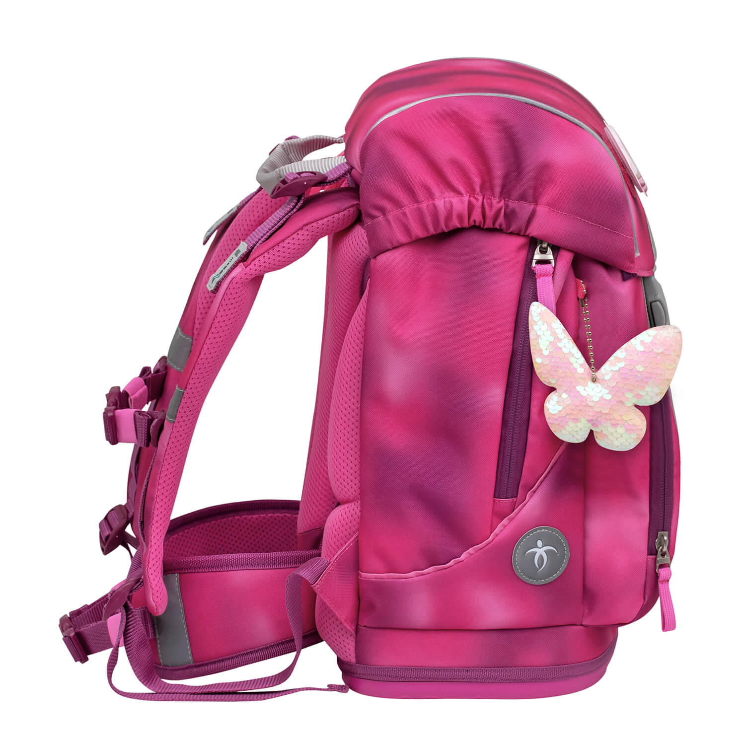 Rucksack Motion ergonomisches Schulranzen Set 5-teilig Shiny Pink Rucksack Motion ergonomisches Schulranzen Set 5-teilig Shiny Pink