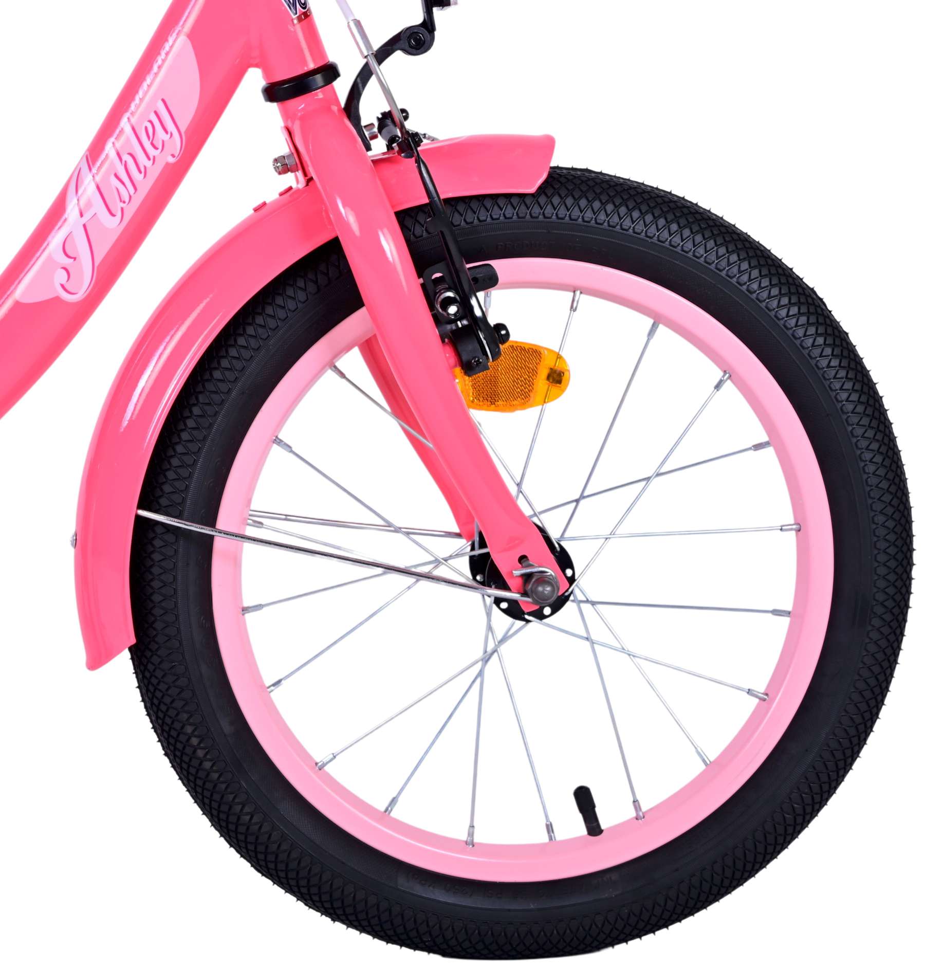 Kinderfahrrad Ashley Fahrrad für Mädchen 16 Zoll Kinderrad in Rosa/Rot