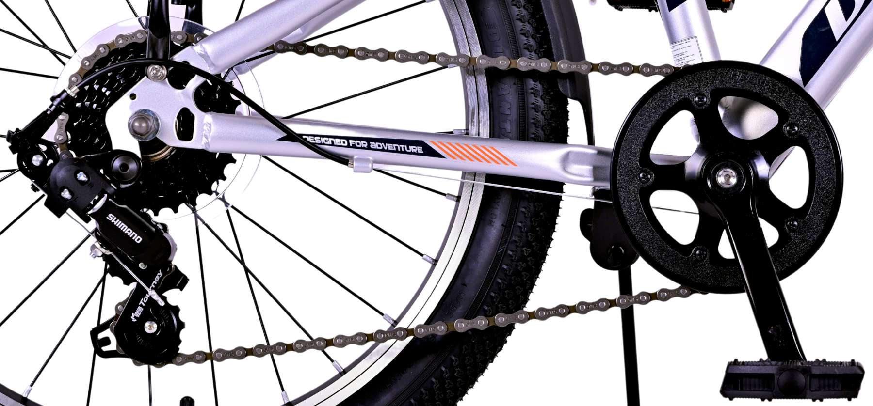 Kinderfahrrad Cross für Jungen 20 Zoll Kinderrad in Silber, 6 Gänge Kinderfahrrad Cross für Jungen 20 Zoll Kinderrad in Silber, 6 Gänge