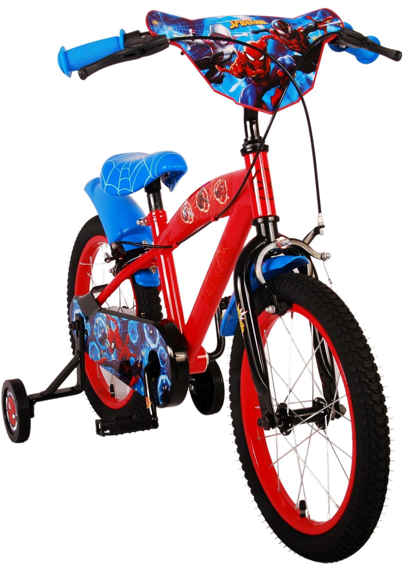 Kinderfahrrad Ultimate Spider-Man Jungen 16 Zoll Kinderrad in Blau/Rot