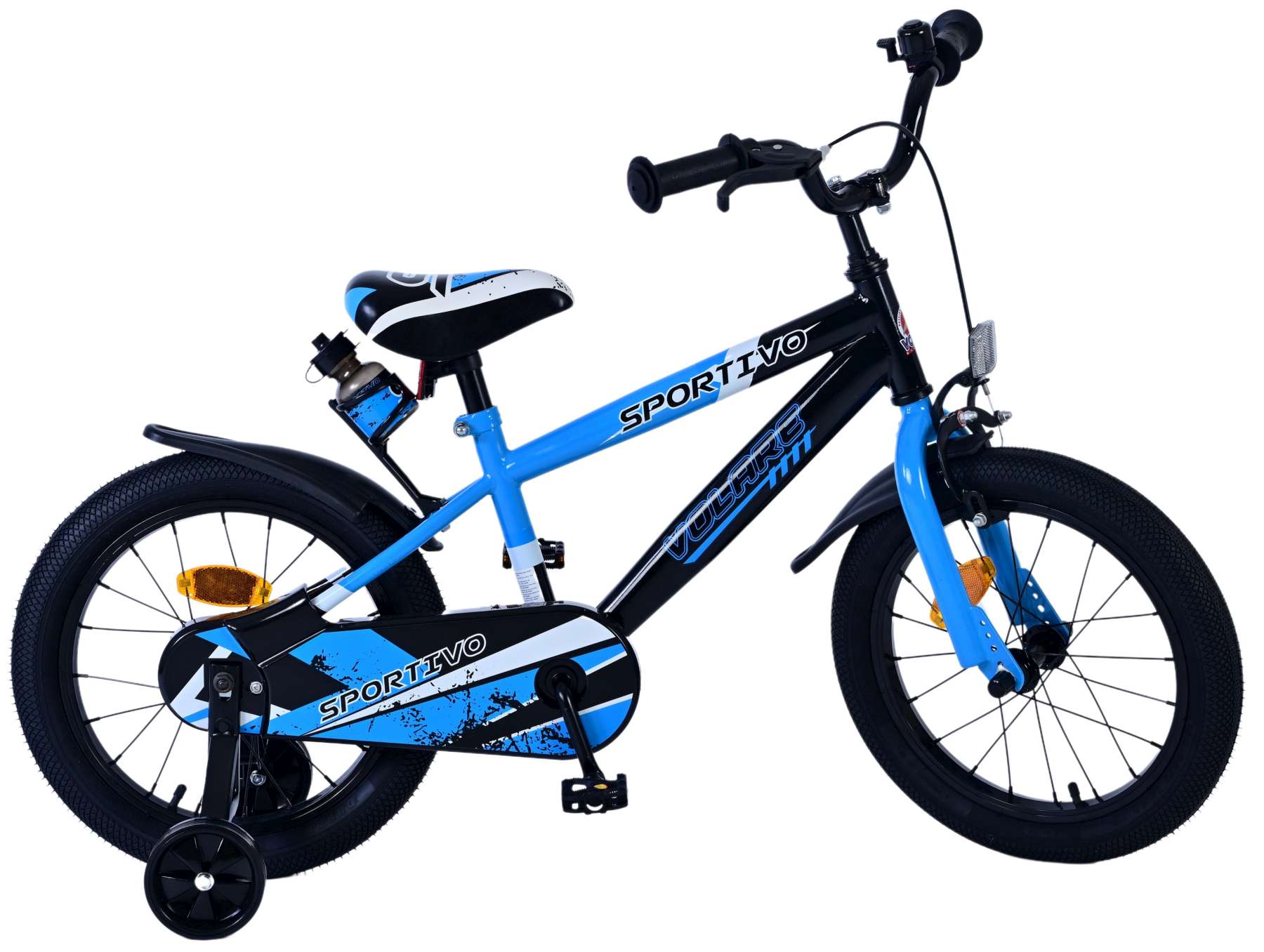 Kinderfahrrad Rocky Fahrrad für Jungen 16 Zoll Kinderrad Blau Schwarz