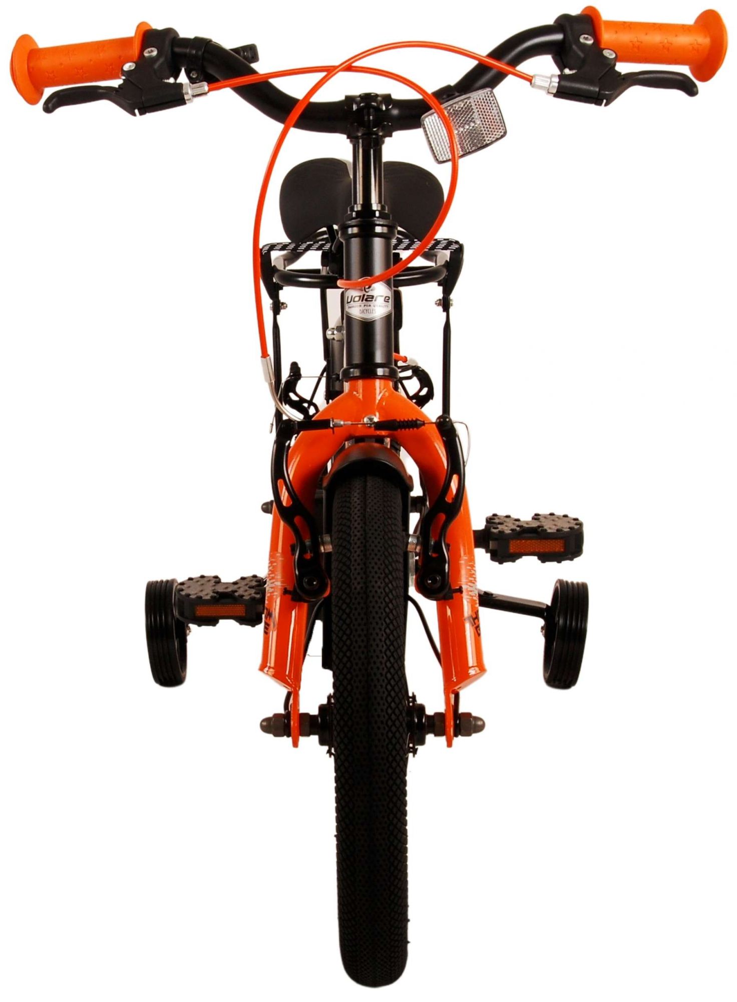 Kinderfahrrad Thombike für Jungen 14 Zoll Kinderrad in Schwarz Orange