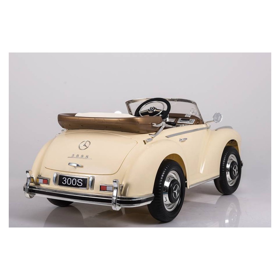 ES-Toys Elektro Kinderfahrzeug – Kinderauto „Mercedes 300S“ Oldtimer – lizenziert – 12V7AH – 2,4Ghz, MP3, Ledersitz+EVA ES-Toys Elektro Kinderfahrzeug – Kinderauto „Mercedes 300S“ Oldtimer – lizenziert – 12V7AH – 2,4Ghz, MP3, Ledersitz+EVA