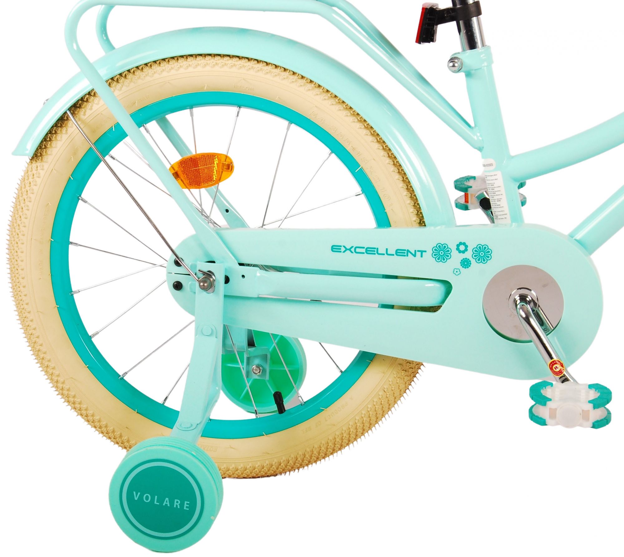 Kinderfahrrad Excellent Fahrrad für Mädchen 18 Zoll Kinderrad in Grün