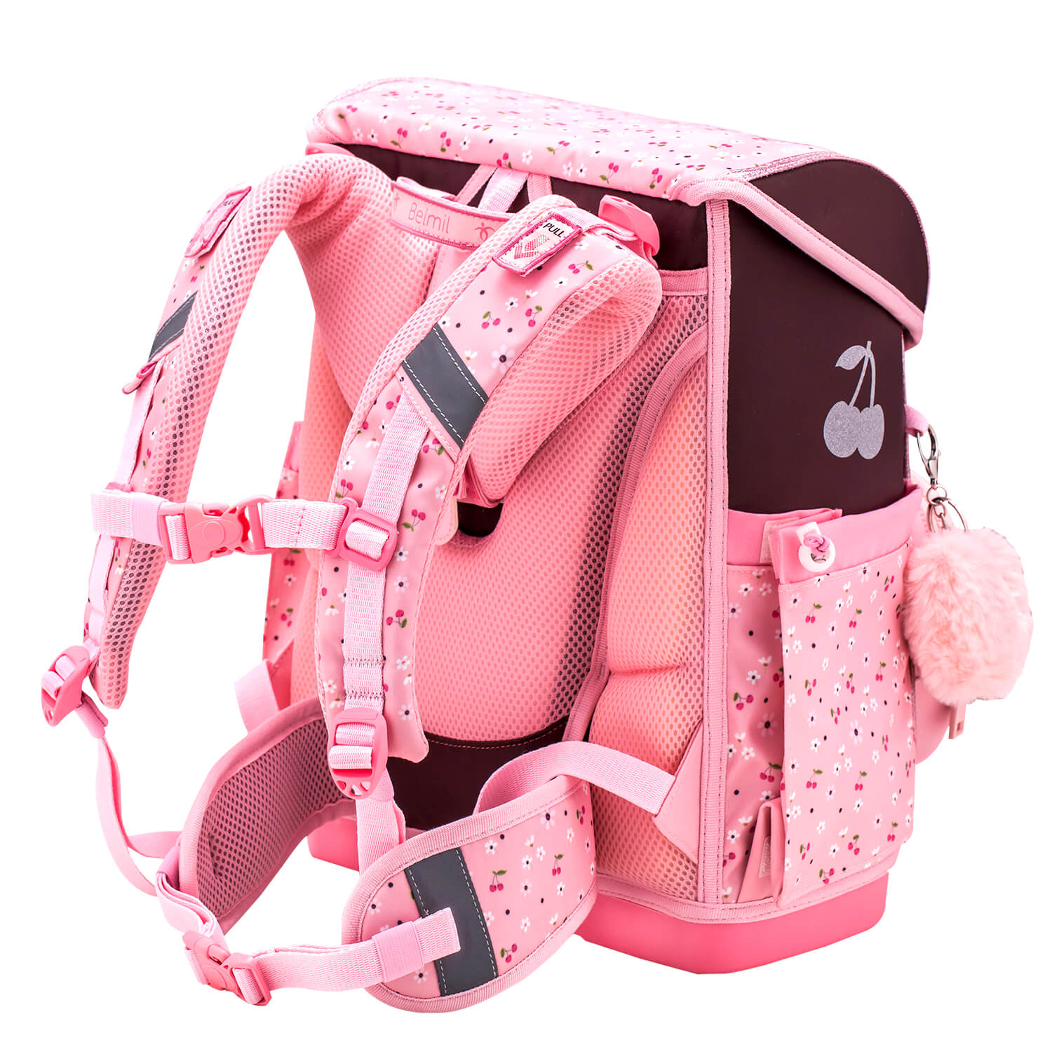 Rucksack Compact Plus Premium Schulranzen Set 4-teilig Cherry Blossom