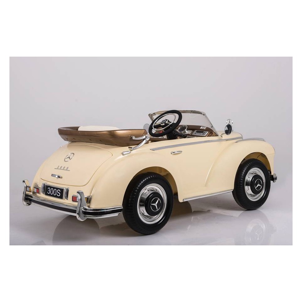 ES-Toys Elektro Kinderfahrzeug – Kinderauto „Mercedes 300S“ Oldtimer – lizenziert – 12V7AH – 2,4Ghz, MP3, Ledersitz+EVA ES-Toys Elektro Kinderfahrzeug – Kinderauto „Mercedes 300S“ Oldtimer – lizenziert – 12V7AH – 2,4Ghz, MP3, Ledersitz+EVA