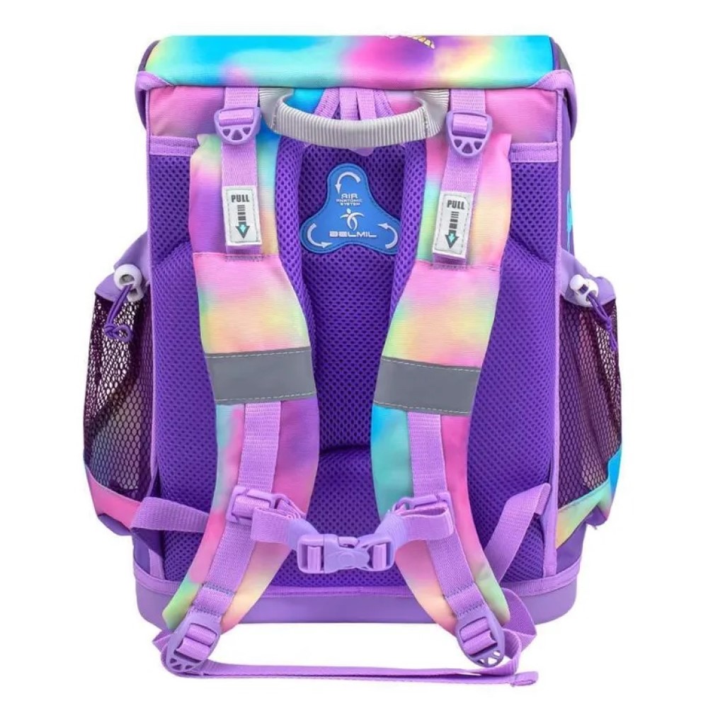 Belmil Mini-Fit ergonomisches Schulranzen-Set 4-teilig "Rainbow Color" mit Brustgurt Belmil Mini-Fit ergonomisches Schulranzen-Set 4-teilig "Rainbow Color" mit Brustgurt