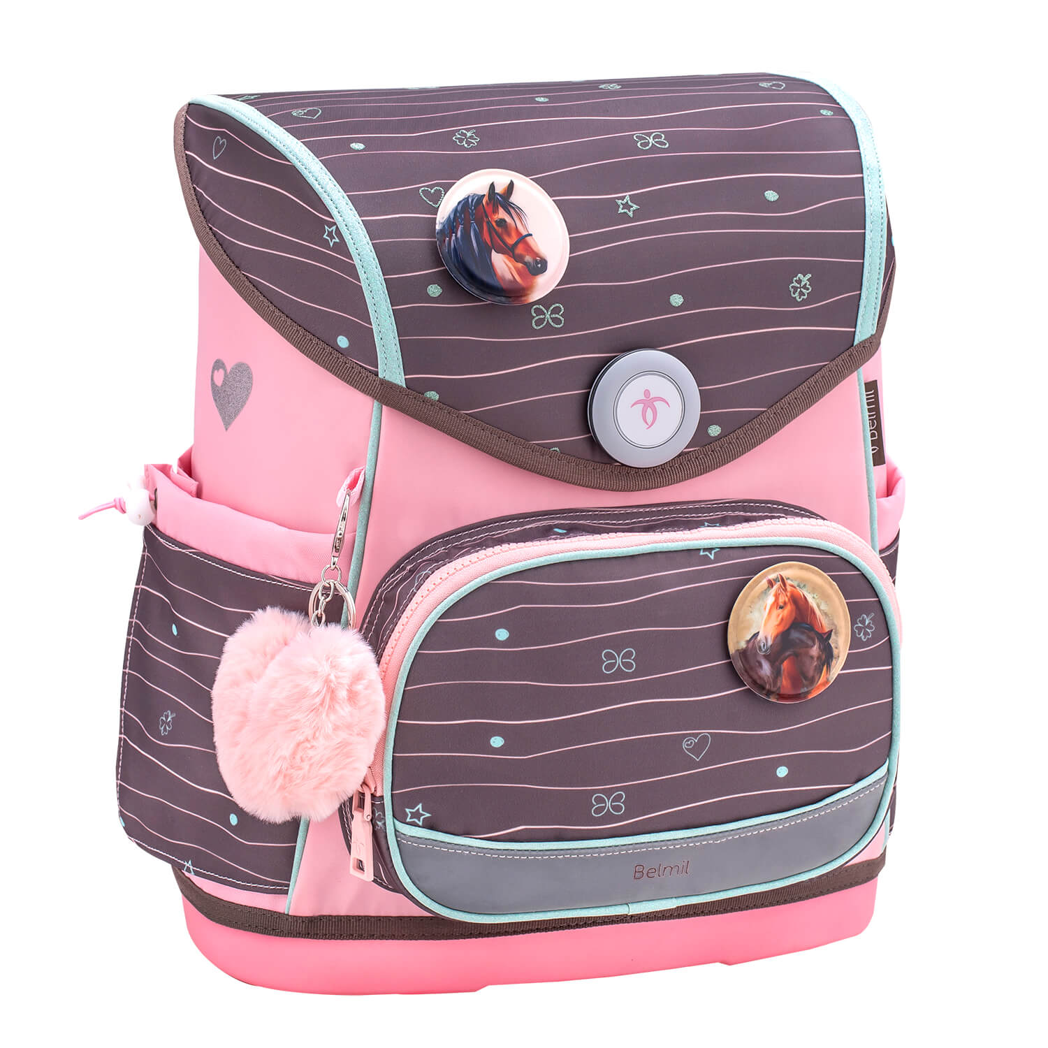 Rucksack Compact Plus Premium Schulranzen Set 5-teile Mint Federtasche Rucksack Compact Plus Premium Schulranzen Set 5-teile Mint Federtasche