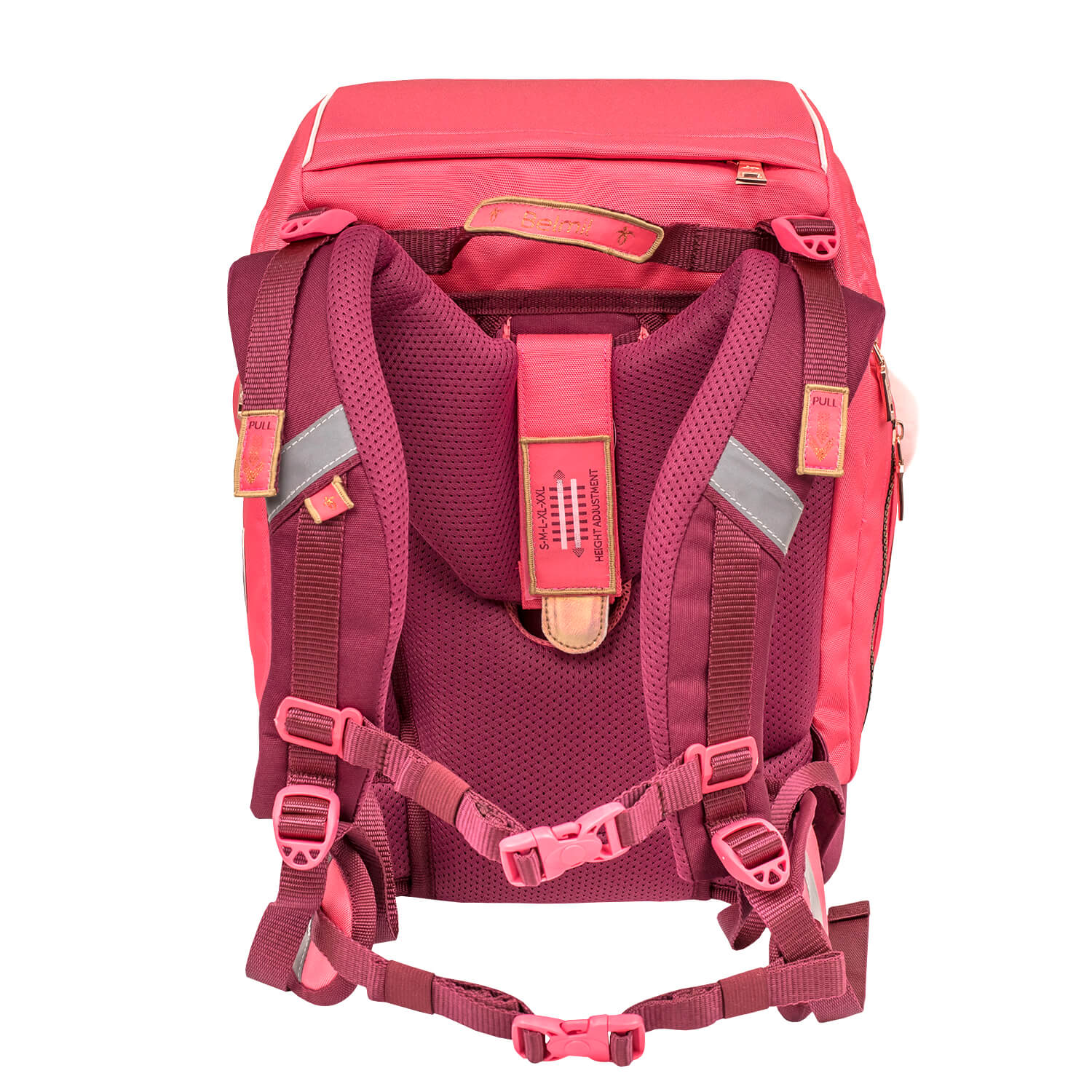 Rucksack Comfy Plus Premium Schulranzen Set 4-teilig Coral