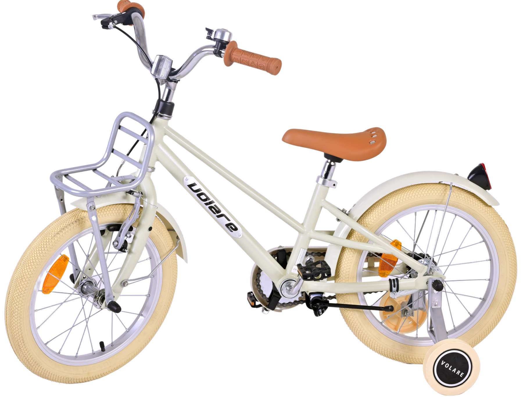 Kinderfahrrad Melody Fahrrad für Mädchen 16 Zoll Kinderrad Sandfarbend