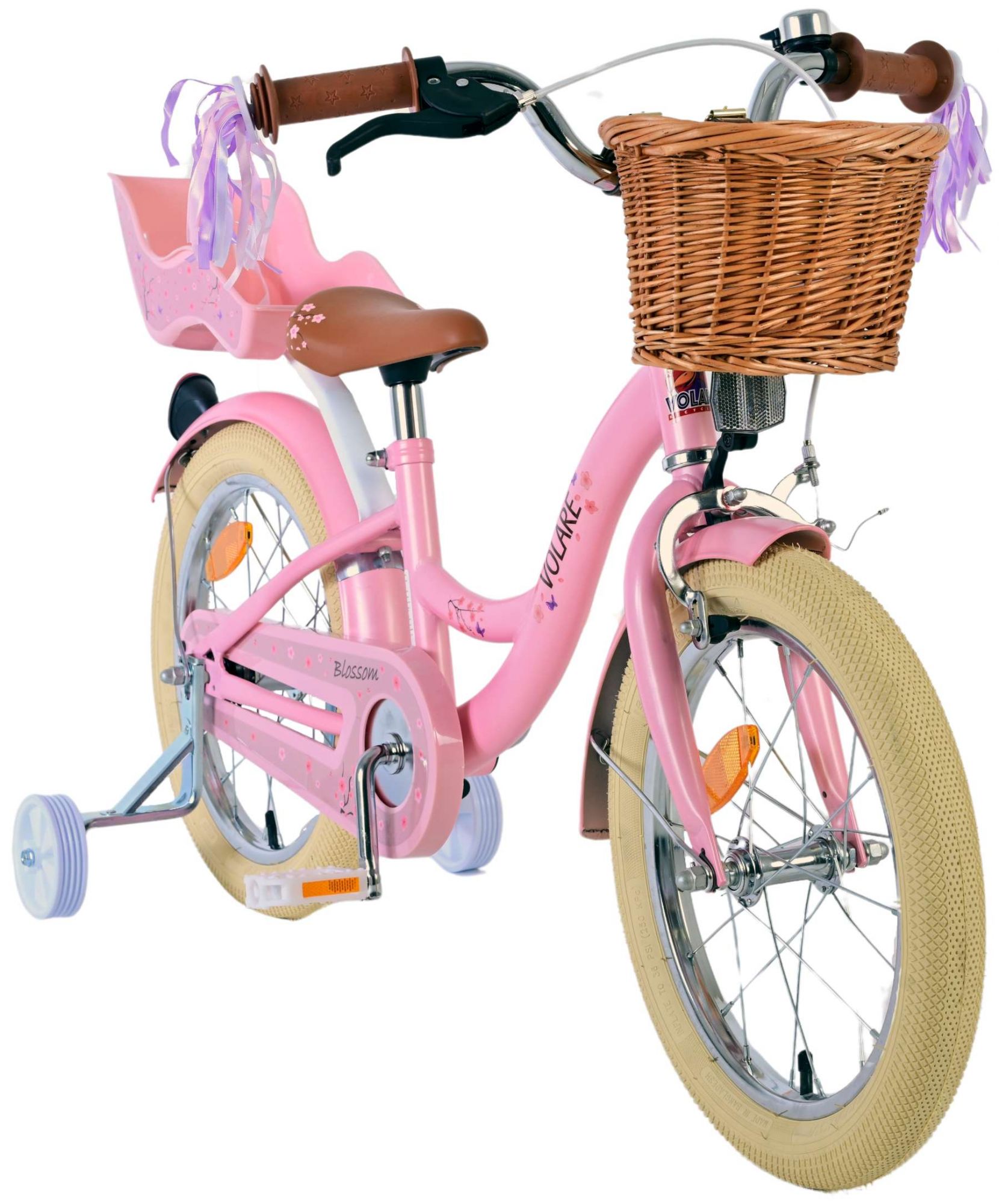 Kinderfahrrad Blossom für Mädchen Fahrrad 16 Zoll Kinderrad in Rosa