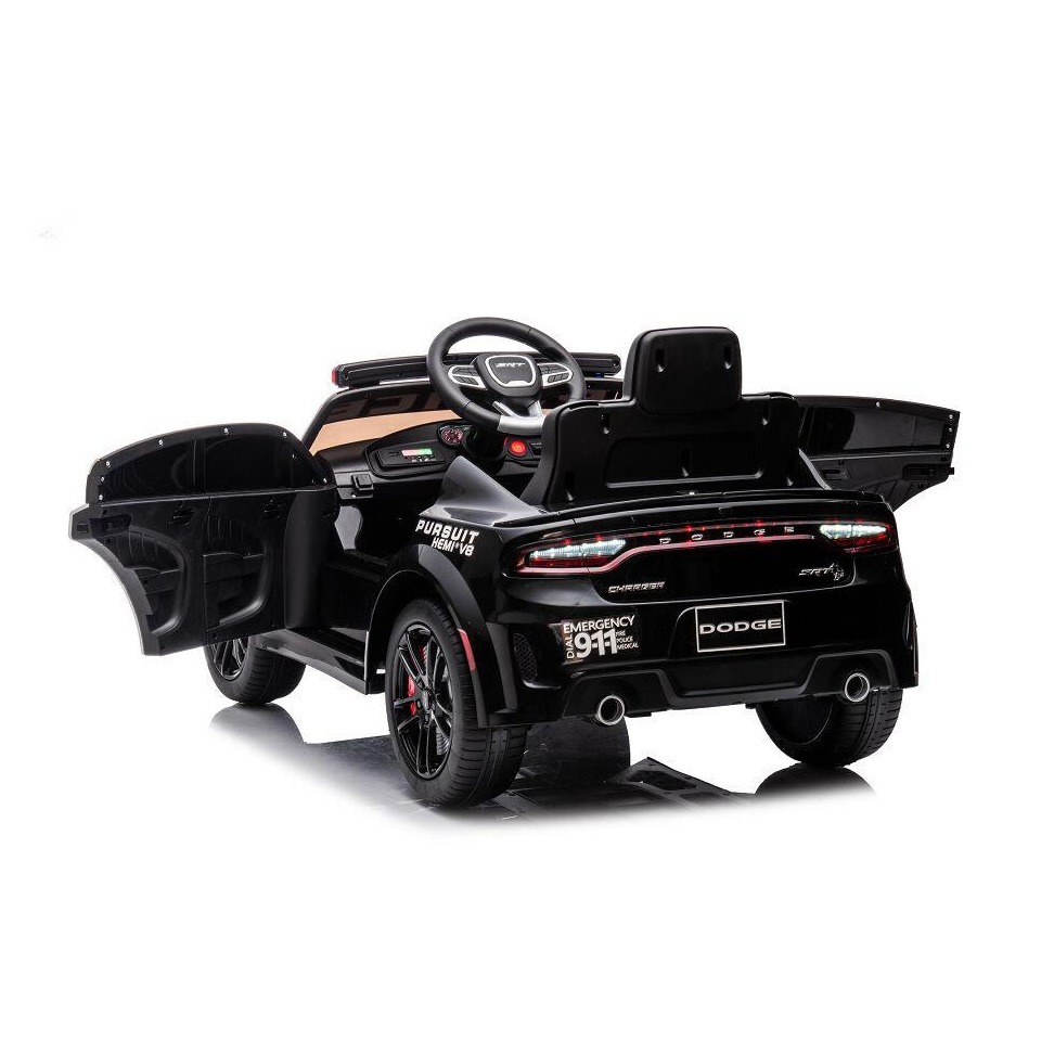 ES-Toys Kinderfahrzeug – Elektro Auto „Dodge Polizei“ lizenziert – 12V Akku,2 Motoren- 2,4Ghz + Ledersitz, MP3 ES-Toys Kinderfahrzeug – Elektro Auto „Dodge Polizei“ lizenziert – 12V Akku,2 Motoren- 2,4Ghz + Ledersitz, MP3