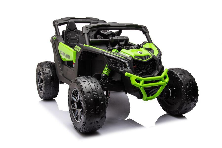 ES-Toys Kinderfahrzeug – Elektro Auto „Can Am Maverick UTV“ – 24V Akku,2x200W Motoren- 2,4Ghz, Ledersitz+EVA – RS