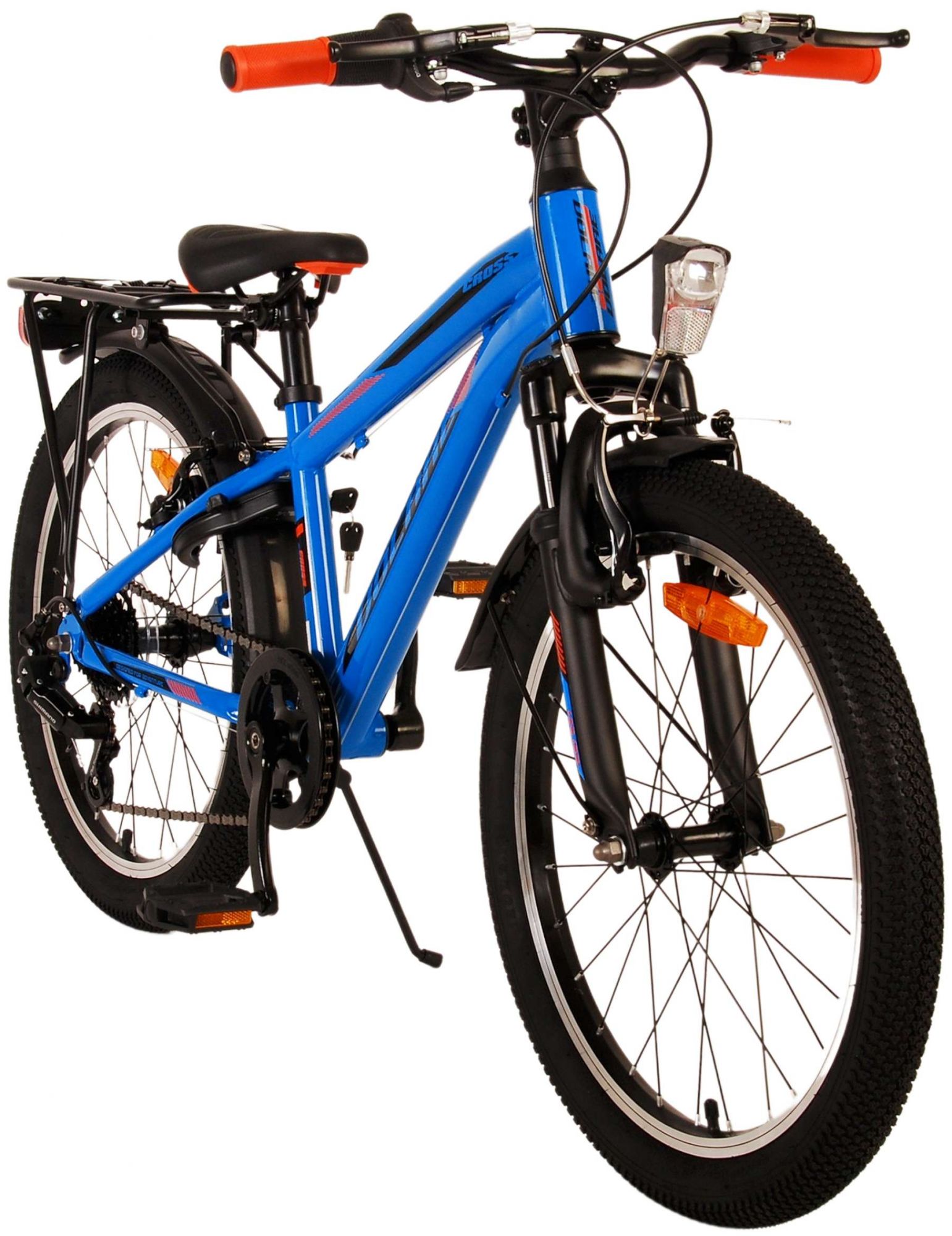 Kinderfahrrad Cross für Jungen 20 Zoll Kinderrad in Blau, 6 Gänge Kinderfahrrad Cross für Jungen 20 Zoll Kinderrad in Blau, 6 Gänge