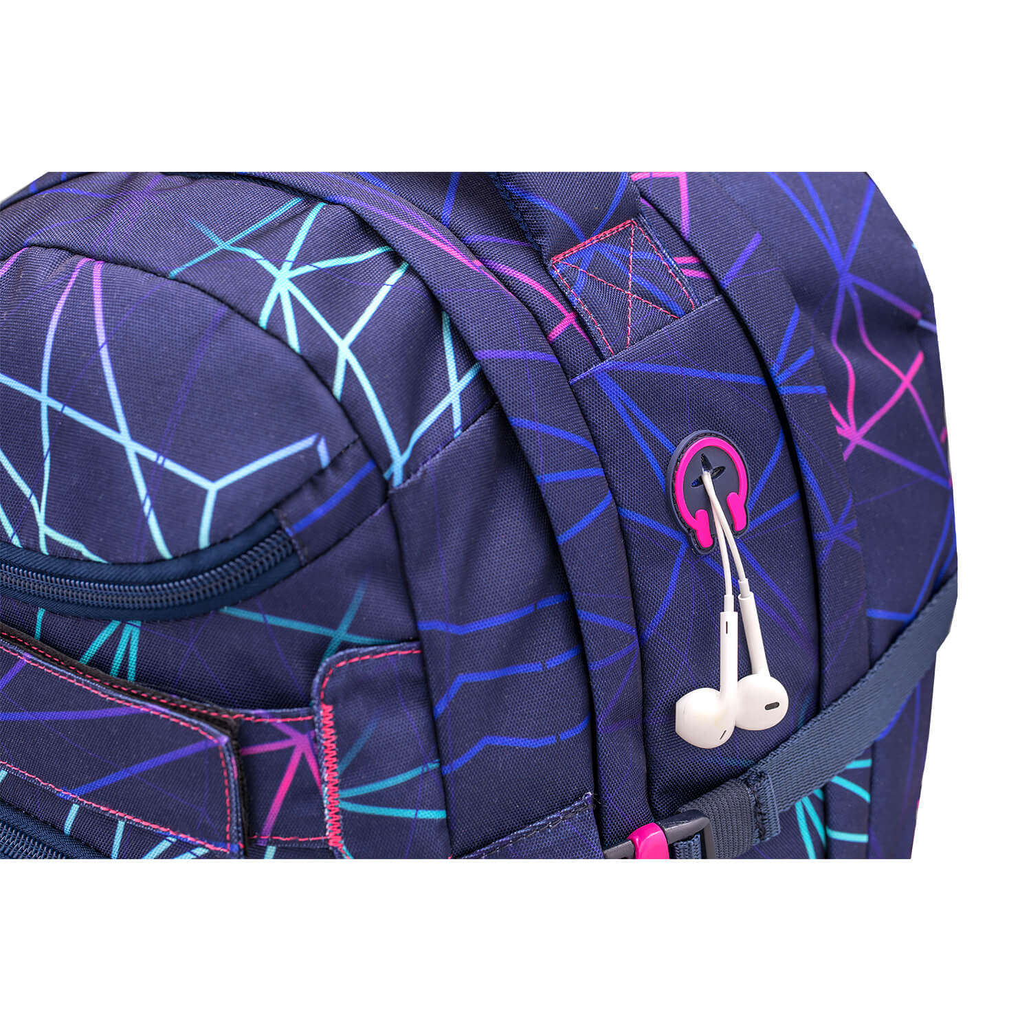 Rucksack Infinity Schulrucksack "Stripes Purple"