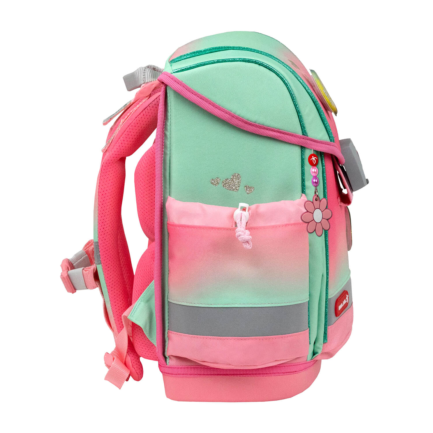 Rucksack Classy Plus ergonomisches SchulranzenSet 5-t. Mint Rose Ombre