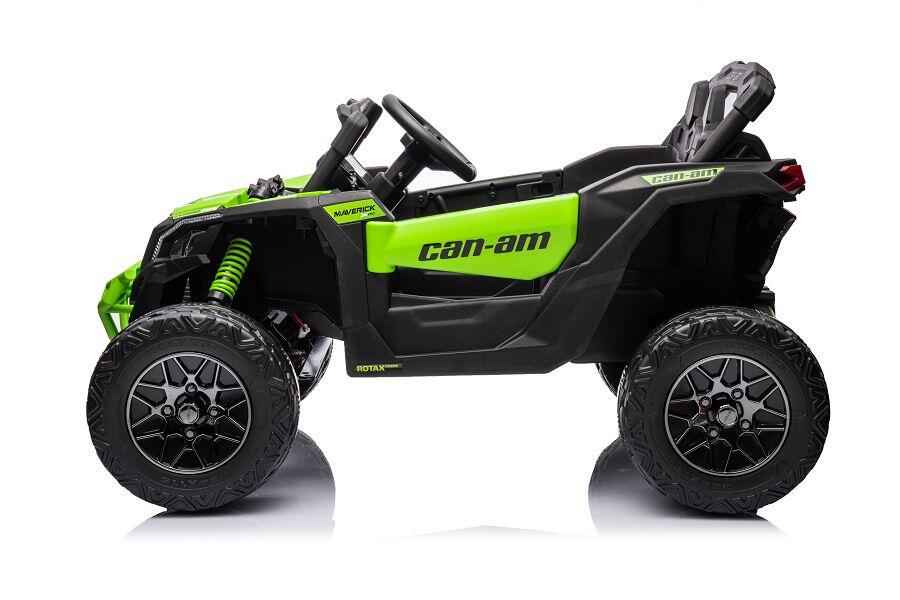 ES-Toys Kinderfahrzeug – Elektro Auto „Can Am Maverick UTV“ – 24V Akku,2x200W Motoren- 2,4Ghz, Ledersitz+EVA – RS