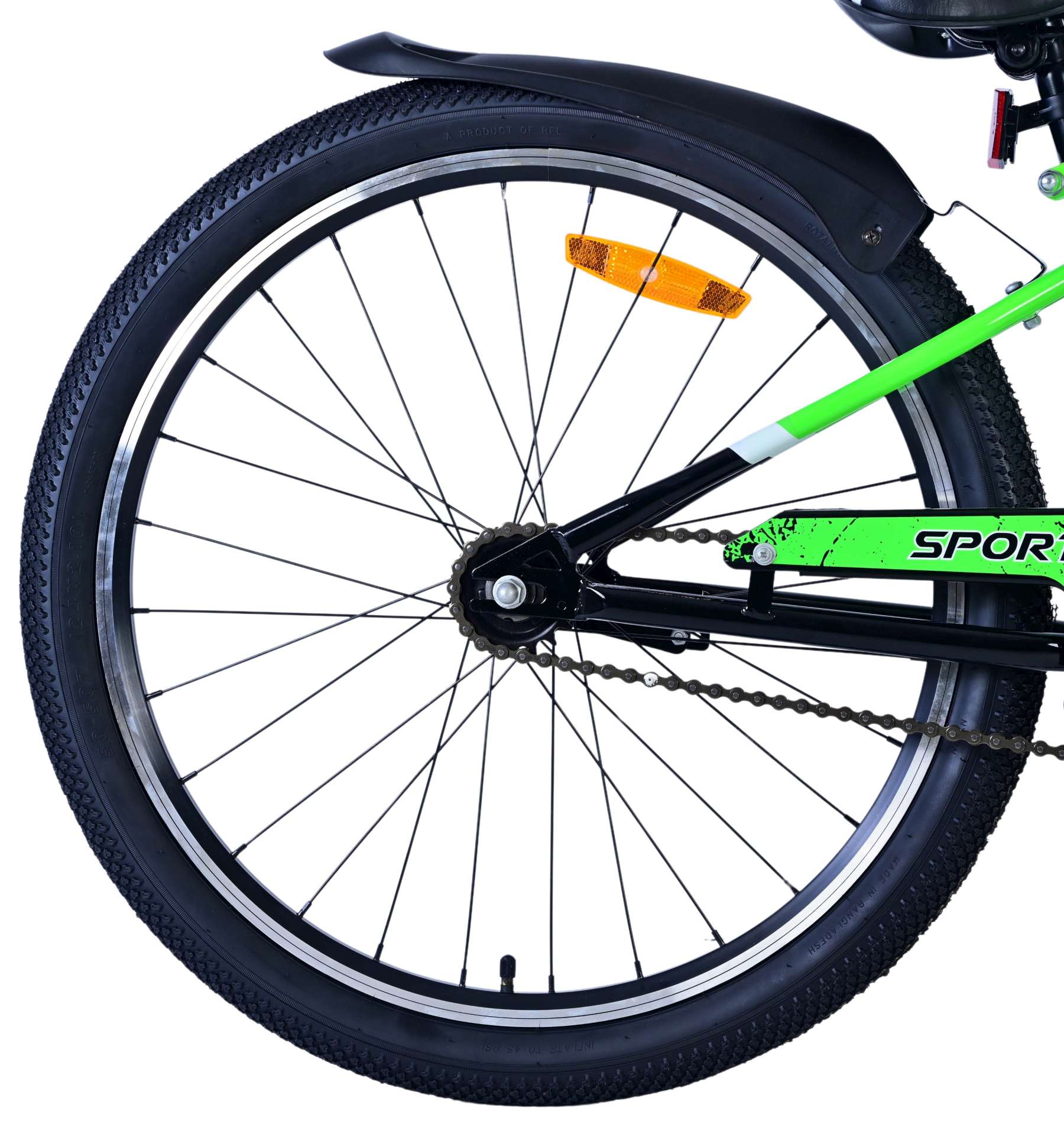 Kinderfahrrad Sportivo für Jungen 24 Zoll Kinderrad in Schwarz Grün Kinderfahrrad Sportivo für Jungen 24 Zoll Kinderrad in Schwarz Grün