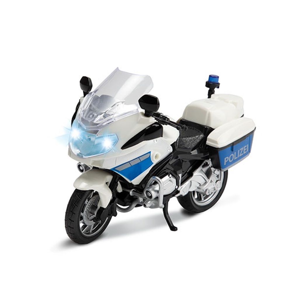 Polizeimotorrad mit Licht und Ton Effekten