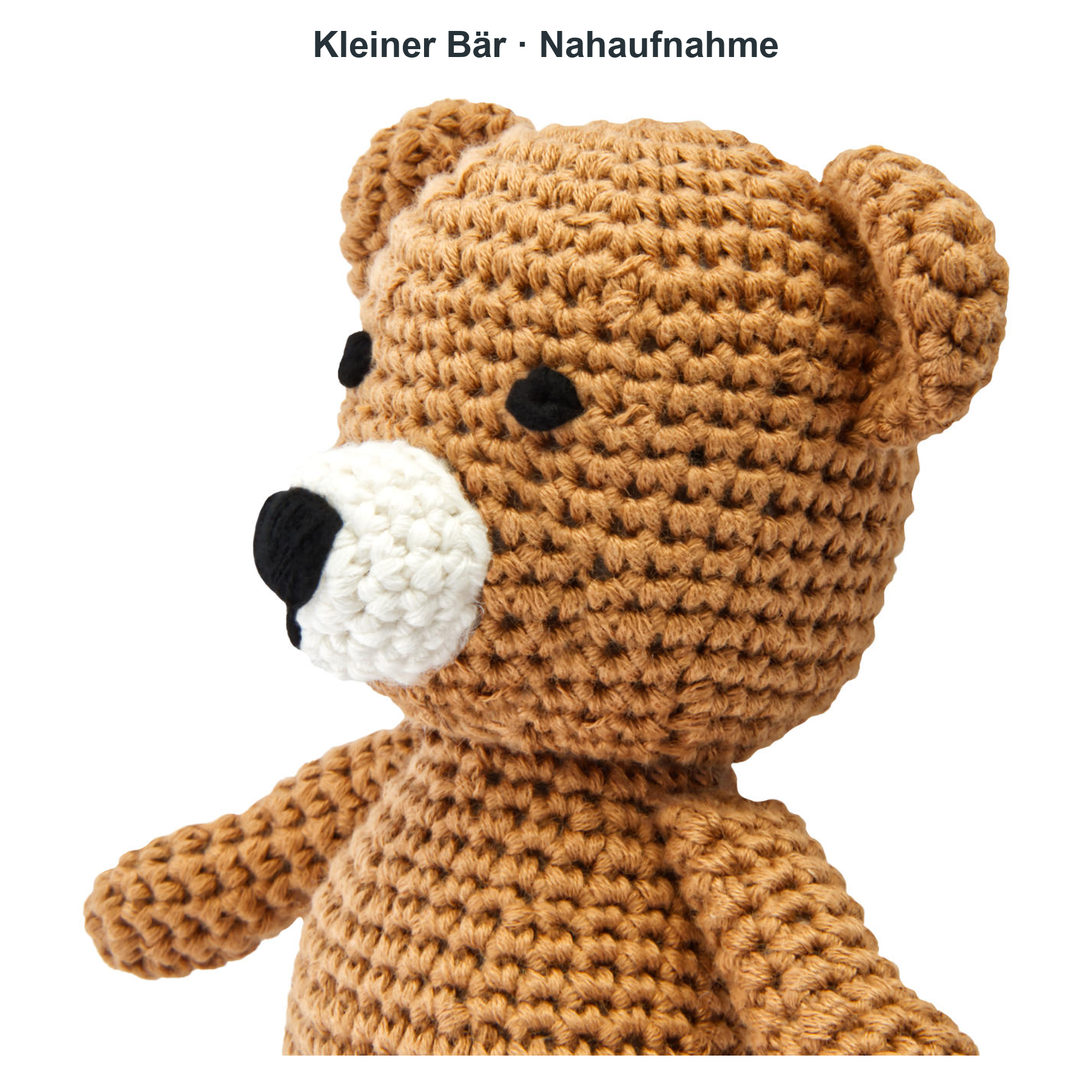 miniHeld Geschenkset handgestrickter Löwe Lio 28cm + kleiner Bär 15cm aus Baumwolle miniHeld Geschenkset handgestrickter Löwe Lio 28cm + kleiner Bär 15cm aus Baumwolle