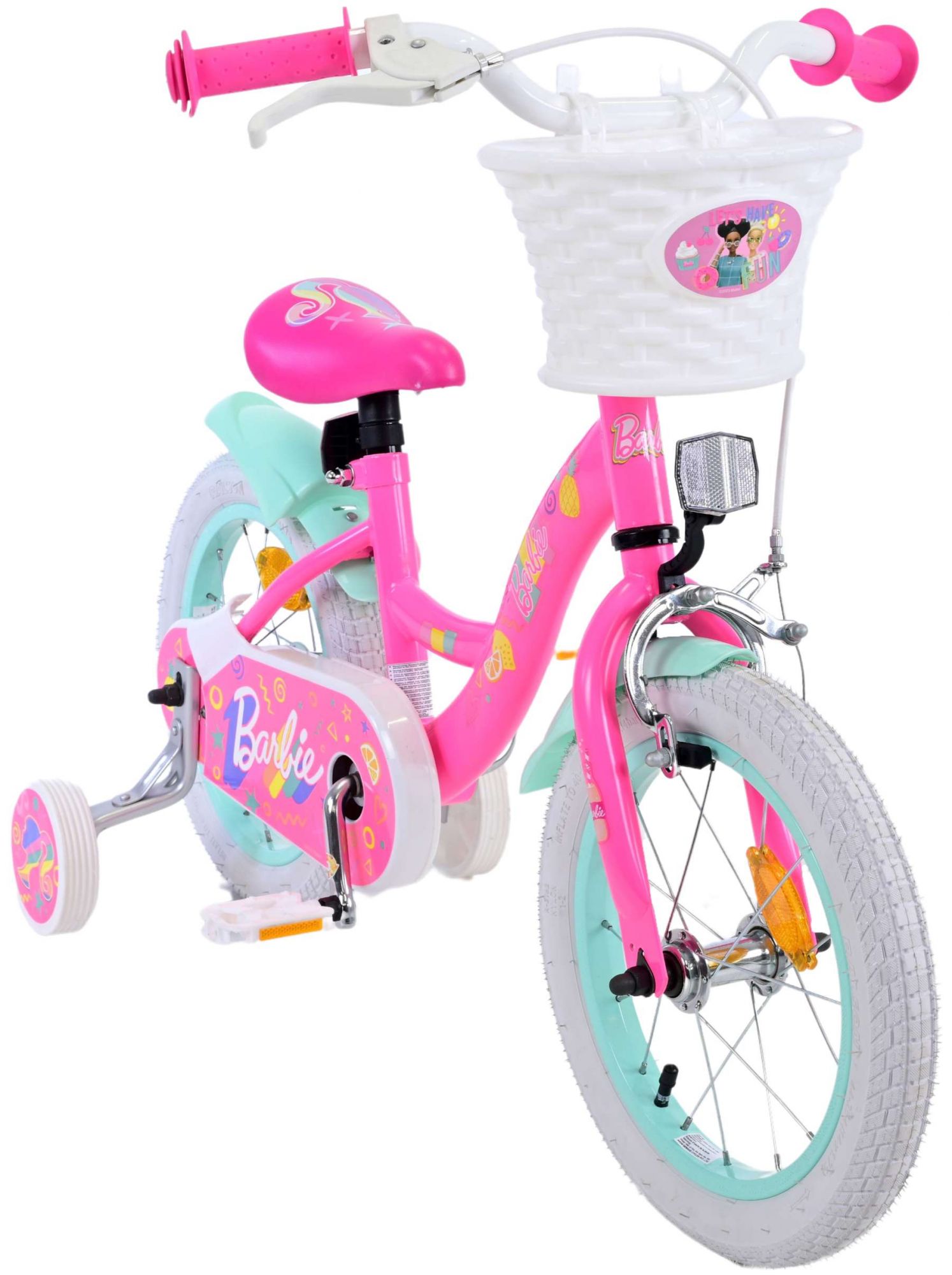 Kinderfahrrad Ashley Fahrrad für Mädchen in Rosa 14 Zoll Kinderrad