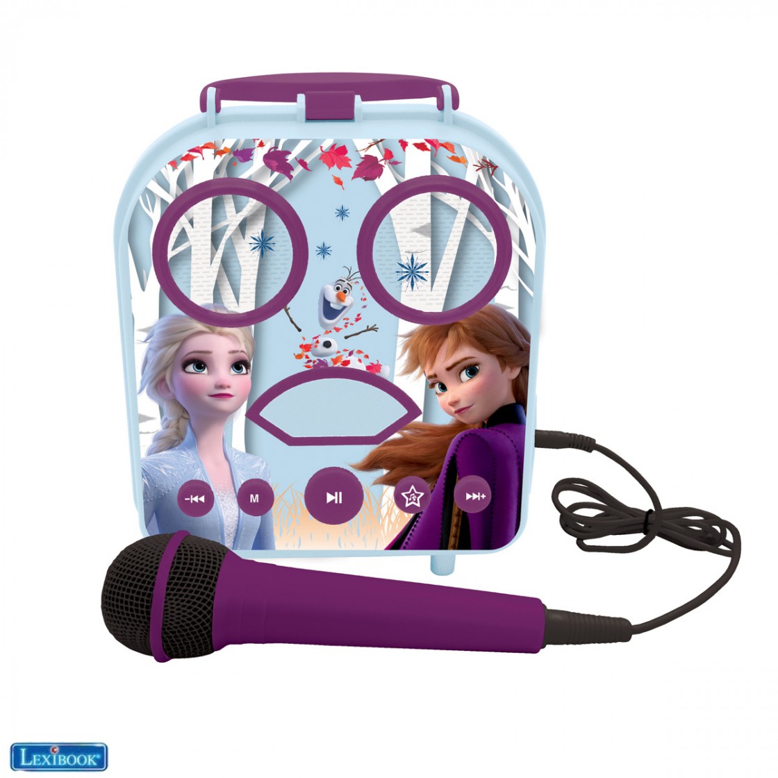 Karaoke tragbarer Koffer Disney Die Eiskönigin Elsa Anna