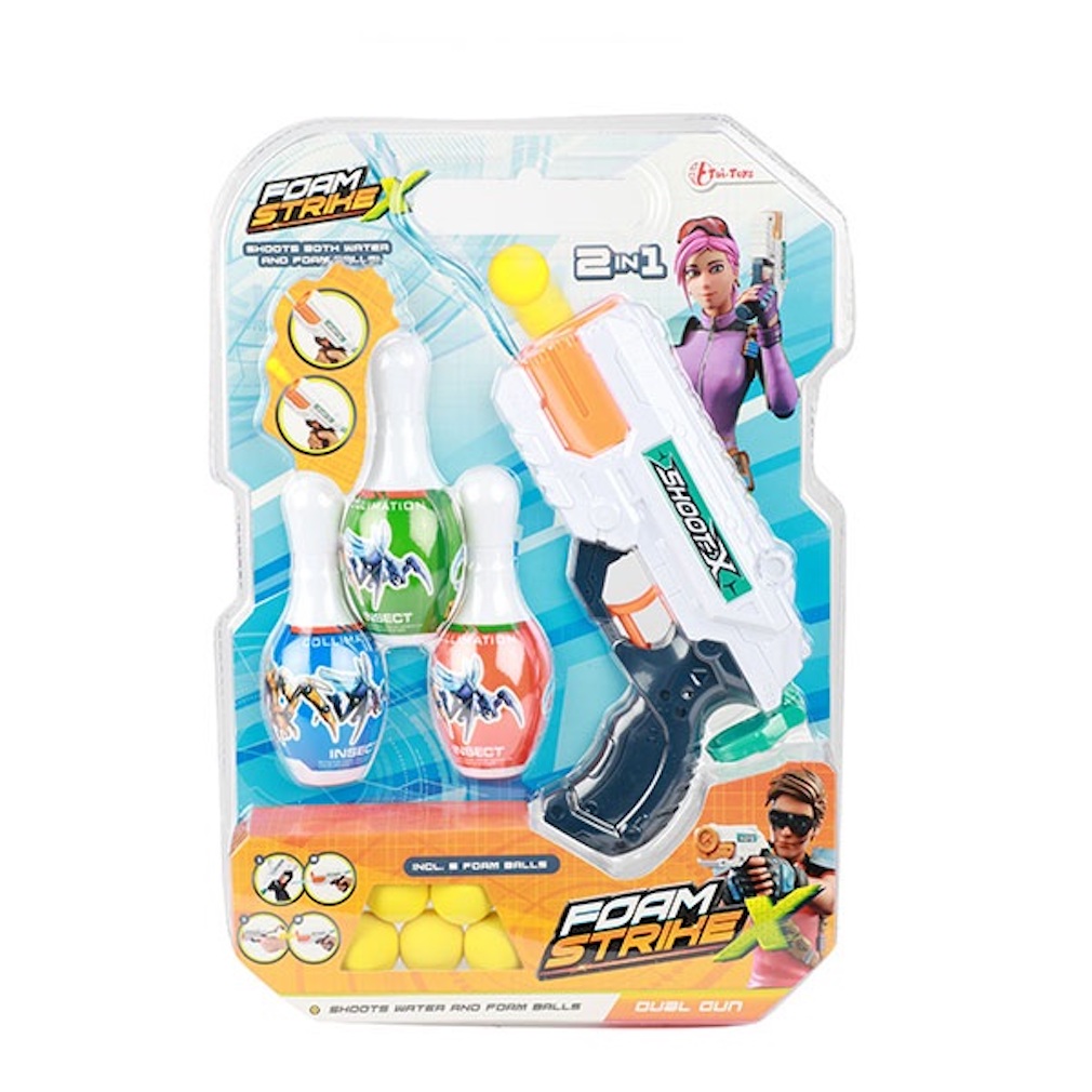 Wasserpistole und Ball Blaster 5xBall 3Kegel Wasserpistole und Ball Blaster 5xBall 3Kegel