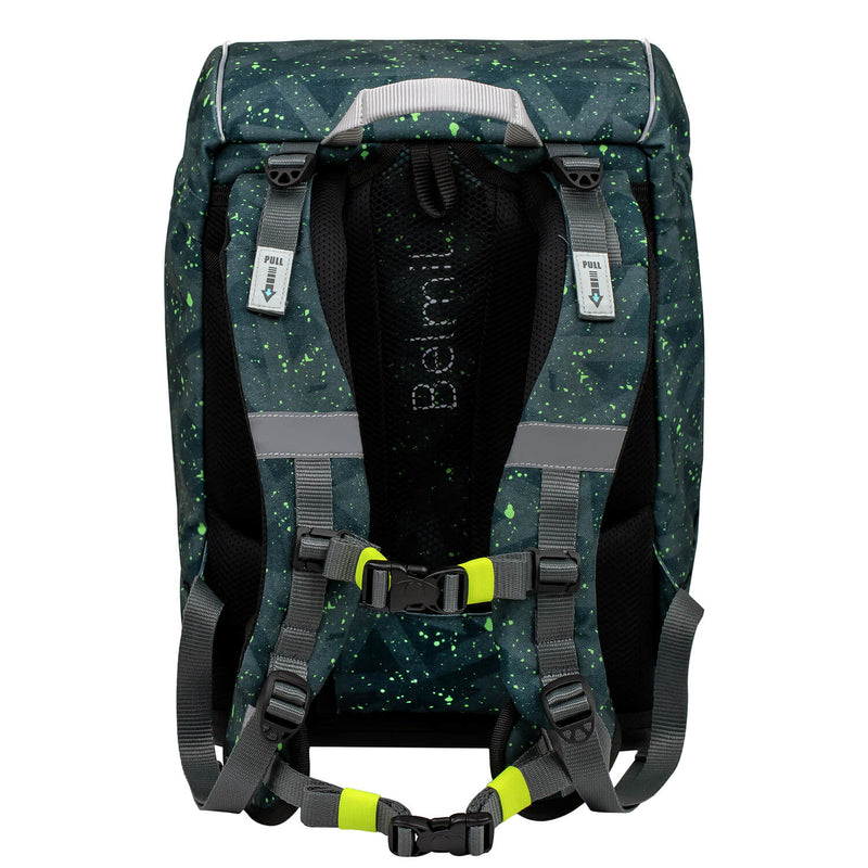 Rucksack Motion ergonomisches Schulranzen Set 5-teilig Green Splash Rucksack Motion ergonomisches Schulranzen Set 5-teilig Green Splash