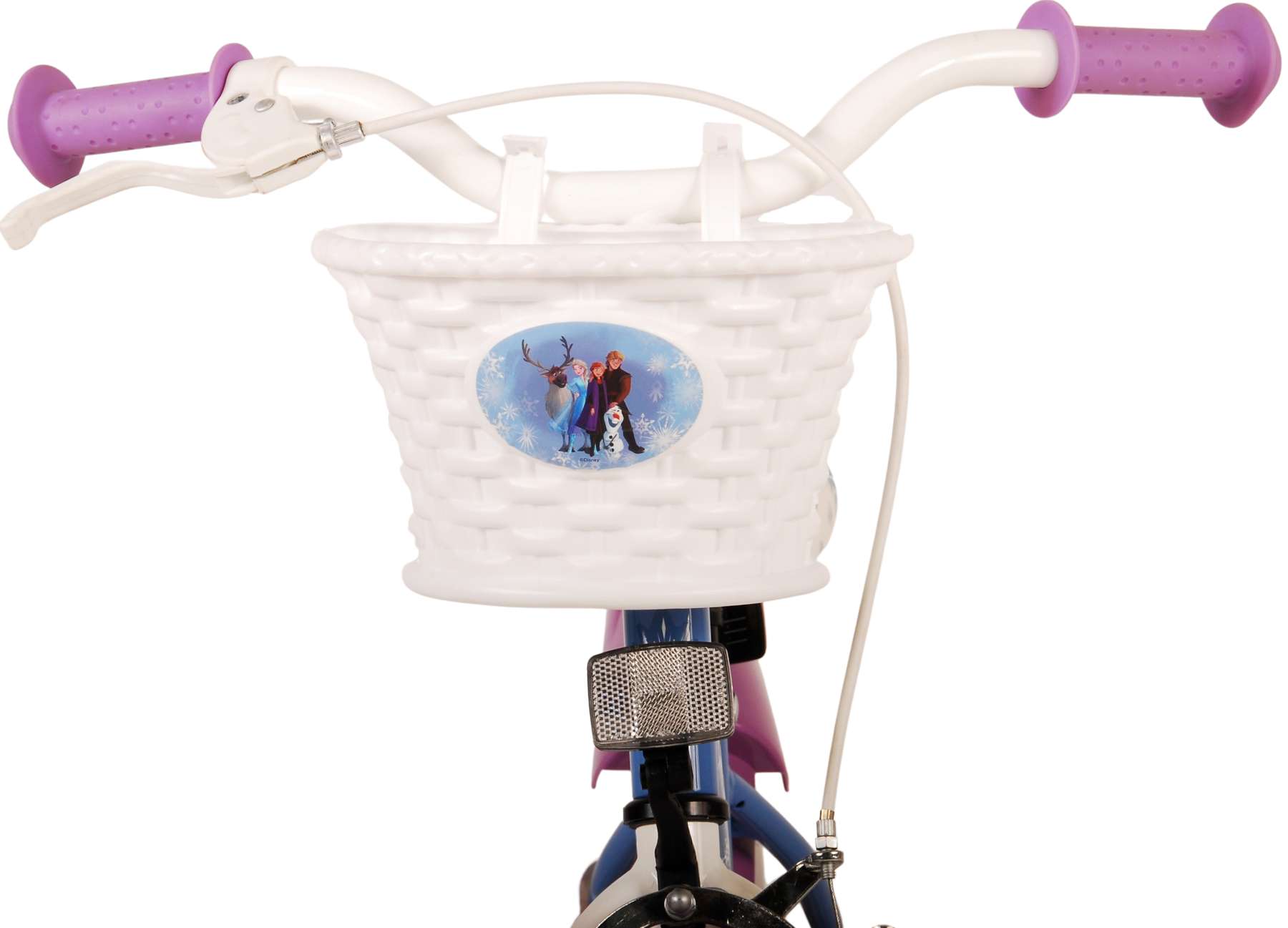 Kinderfahrrad Disney Frozen 2 für Mädchen 12 Zoll Kinderrad Blau/Lila