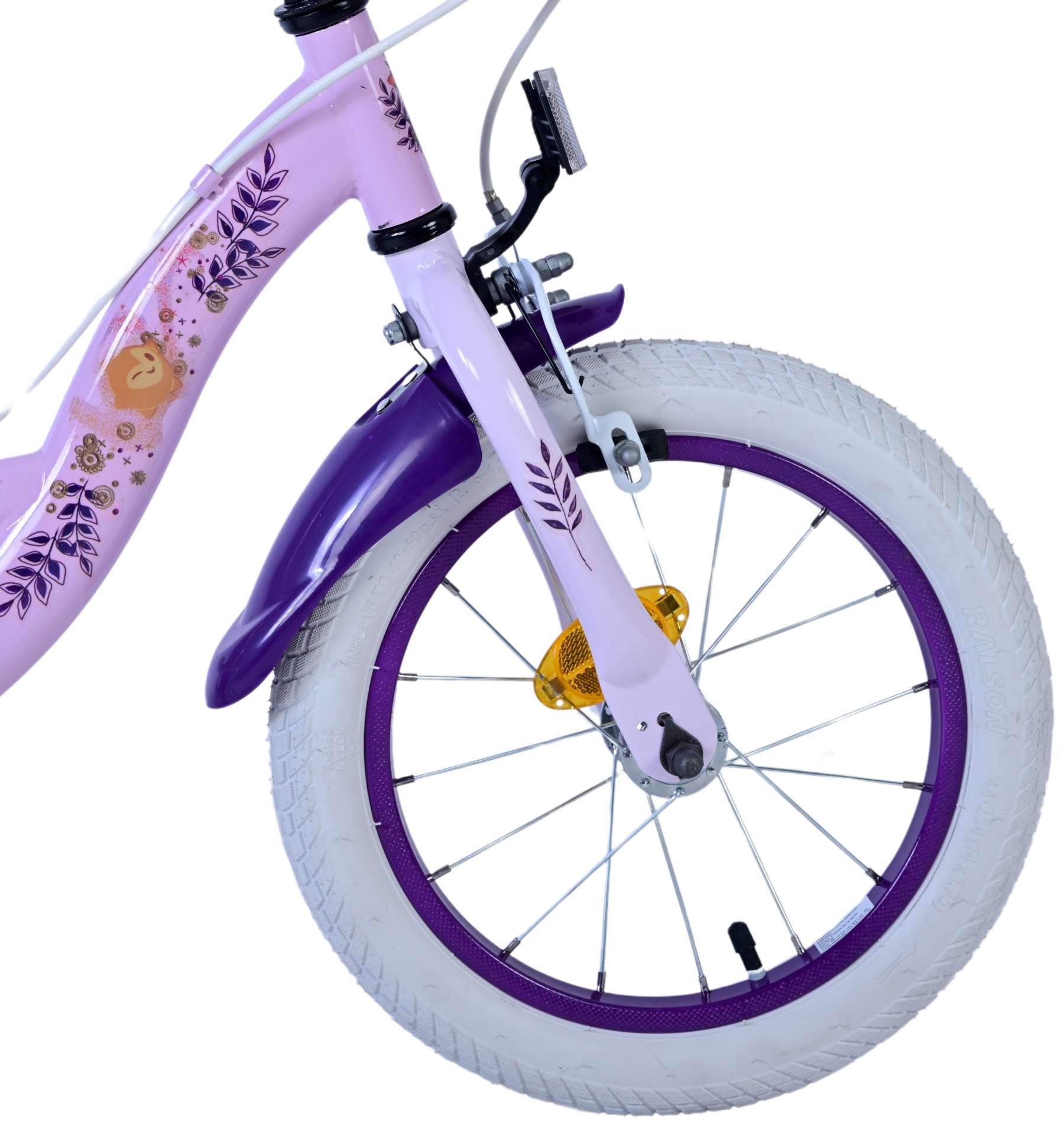 Kinderfahrrad Disney Wish Fahrrad für Mädchen Rosa 14 Zoll Kinderrad