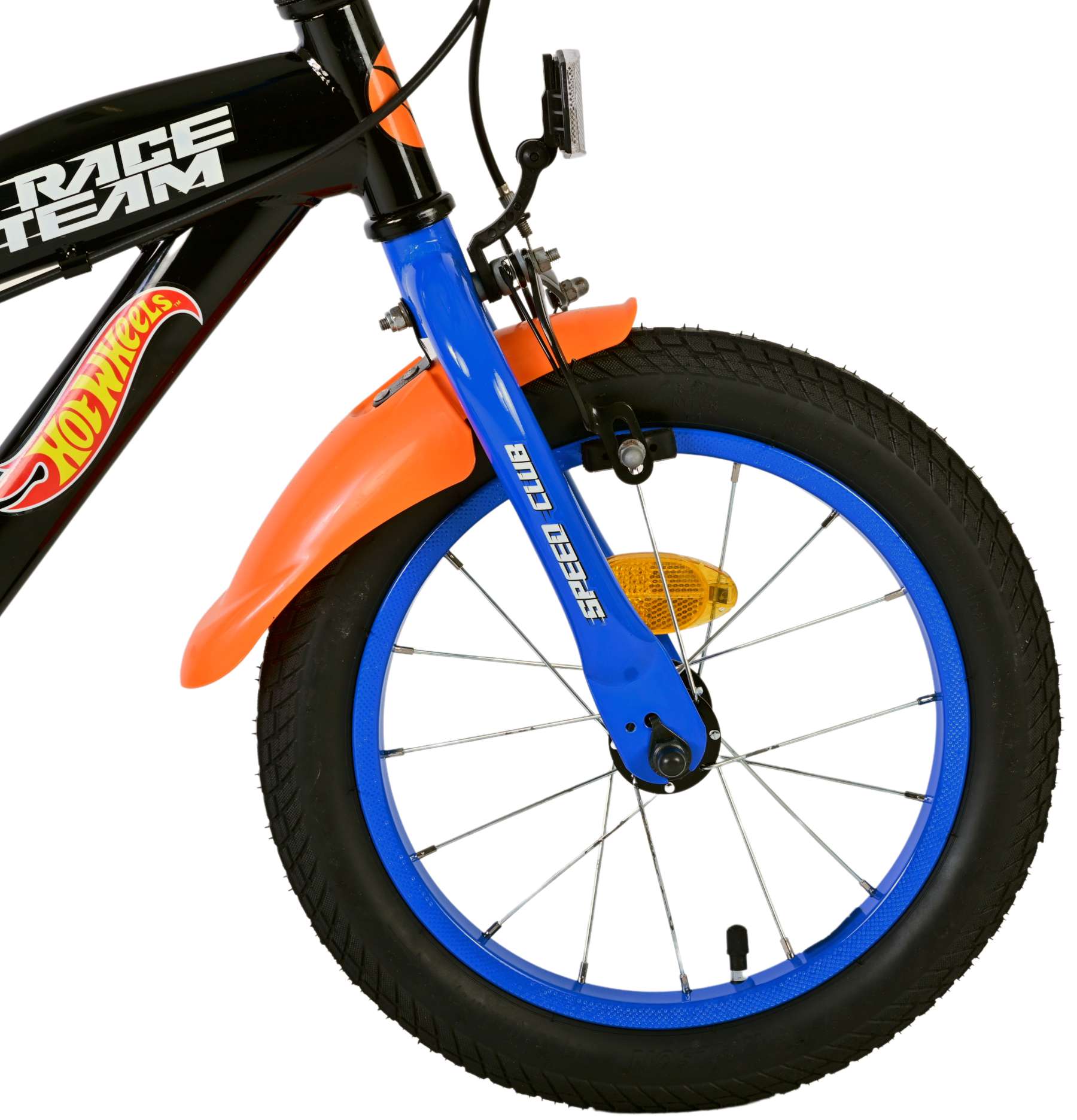 Kinderfahrrad Hot Wheels für Jungen Schwarz Fahrrad 14 Zoll Kinderrad