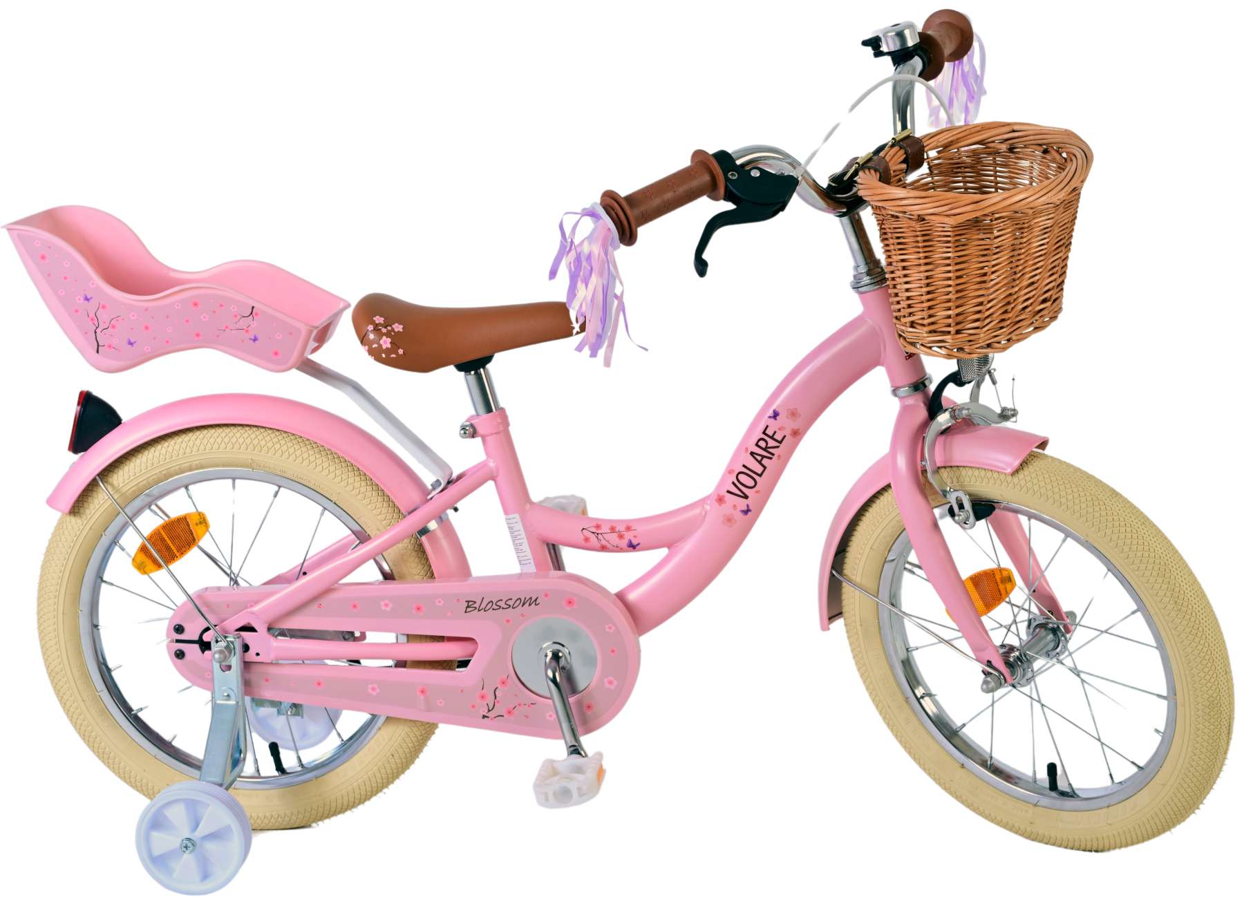 Kinderfahrrad Blossom für Mädchen Fahrrad 16 Zoll Kinderrad in Rosa