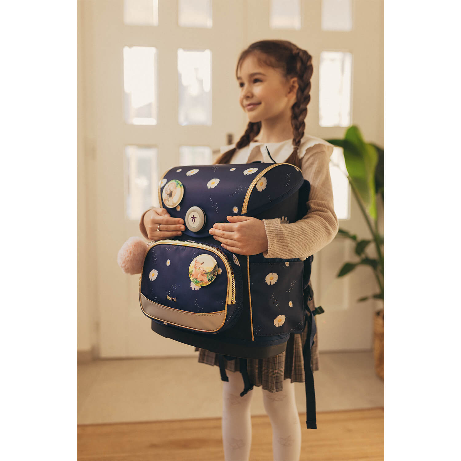 Rucksack Compact Plus Premium Schulranzen Set 5-t. Daisy Federtasche