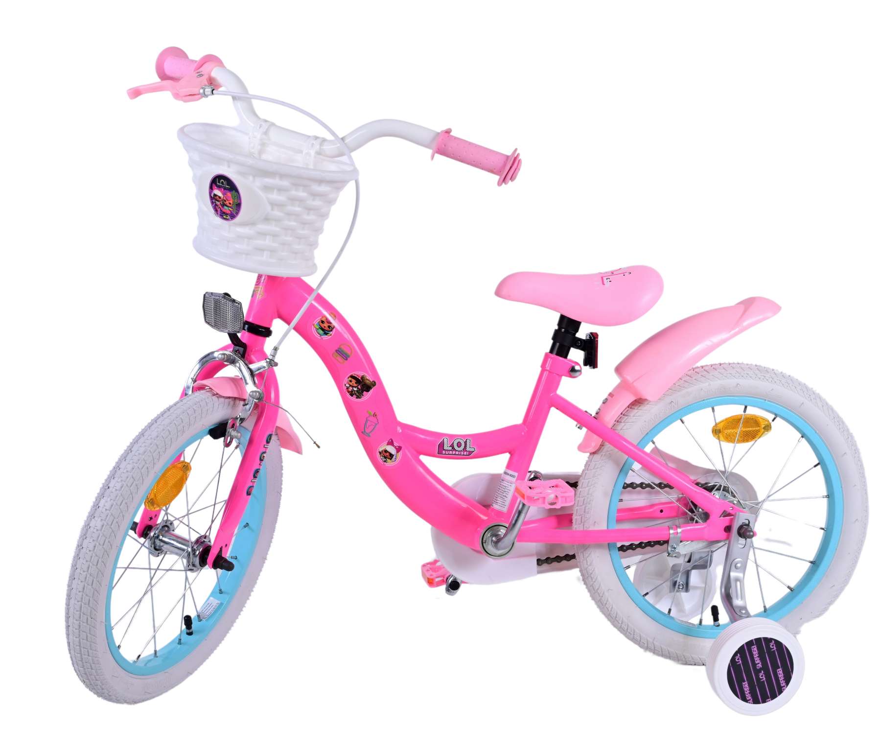 Kinderfahrrad LOL Surprise Fahrrad für Mädchen 16 Zoll Kinderrad Rosa