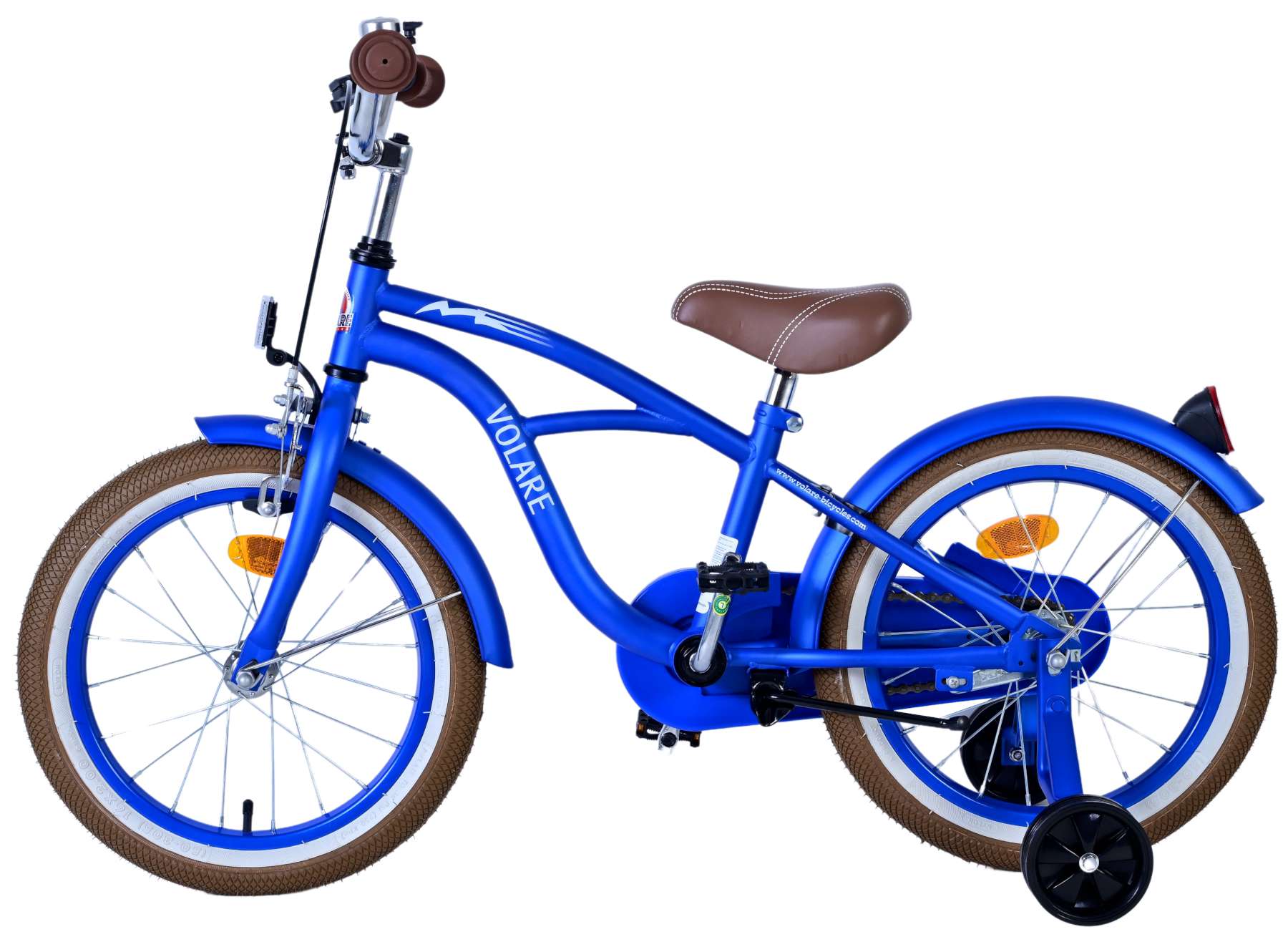 Kinderfahrrad Black Cruiser für Jungen 16 Zoll Kinderrad in Blau