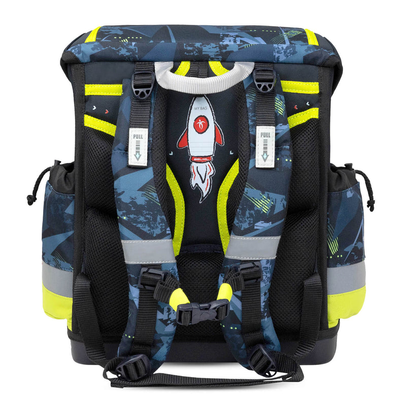 Rucksack Classy Plus ergonomisches Schulranzen-Set 5-teilig T-Rex Lime Rucksack Classy Plus ergonomisches Schulranzen-Set 5-teilig T-Rex Lime