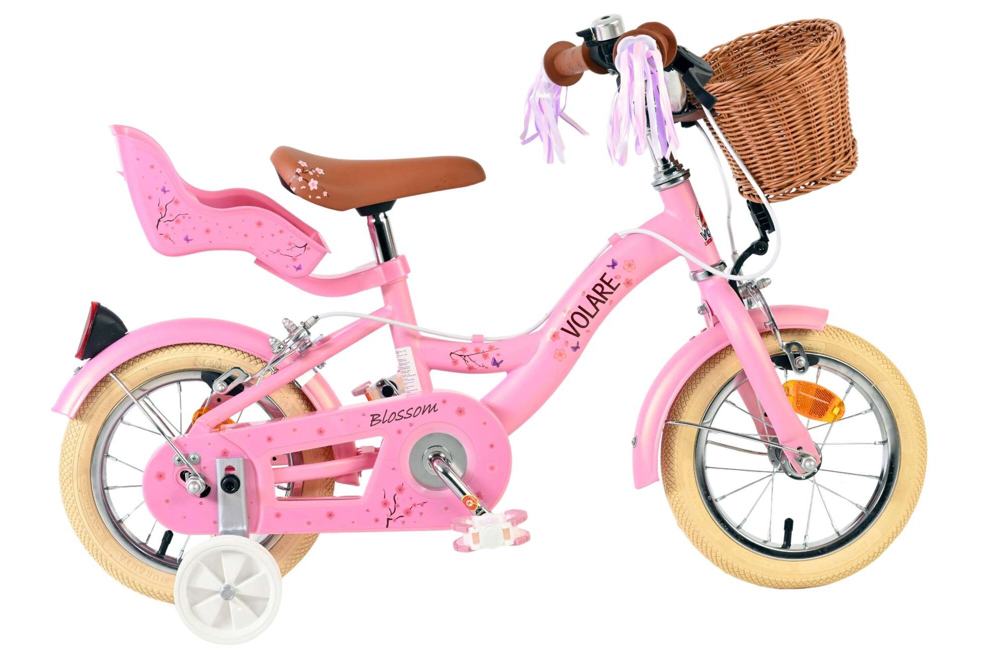Kinderfahrrad Blossom für Mädchen 12 Zoll Kinderrad in Rosa, Zwei Handbremsen Kinderfahrrad Blossom für Mädchen 12 Zoll Kinderrad in Rosa, Zwei Handbremsen
