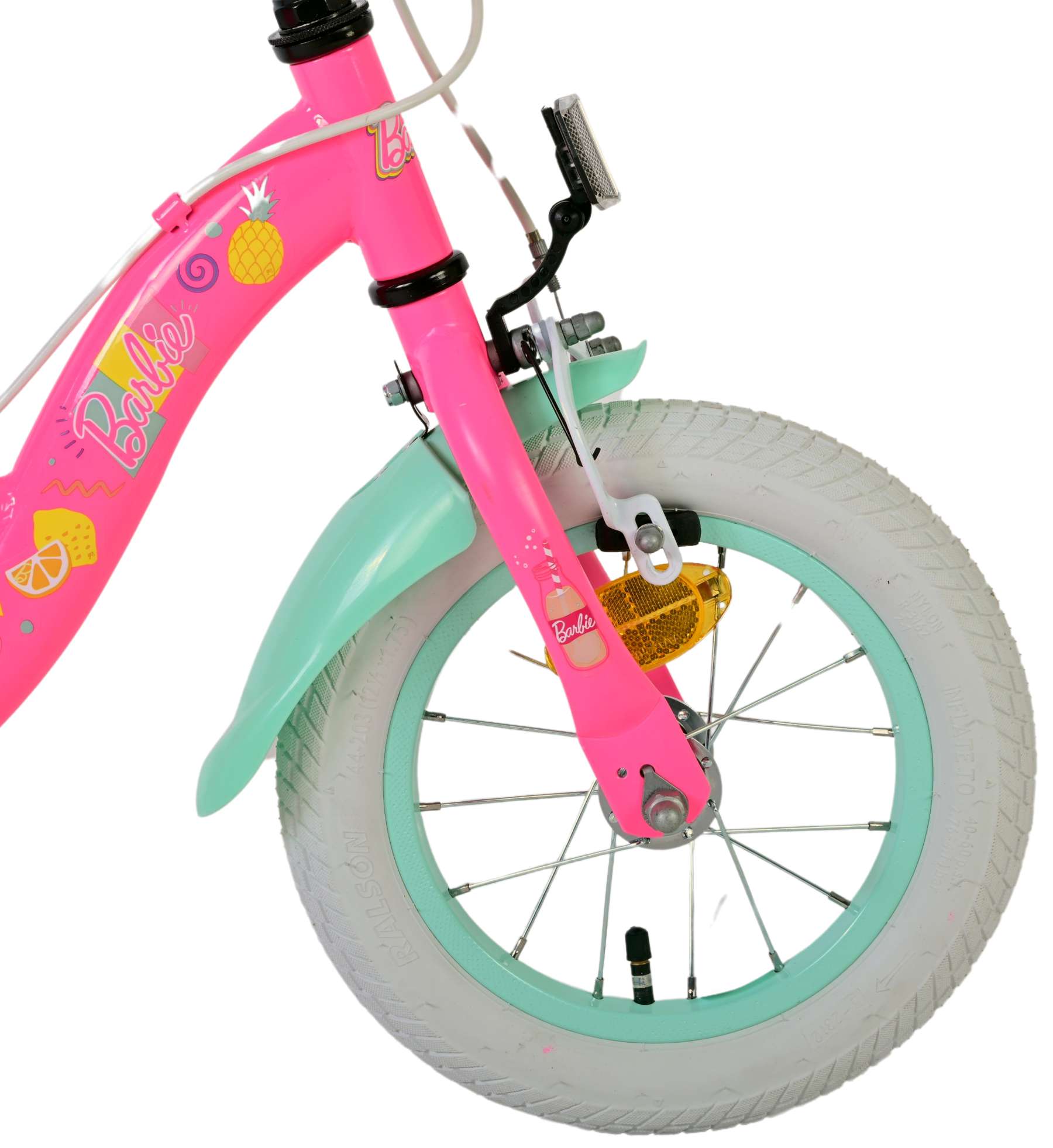 Kinderfahrrad Barbie Fahrrad für Mädchen 12 Zoll Kinderrad in Rosa