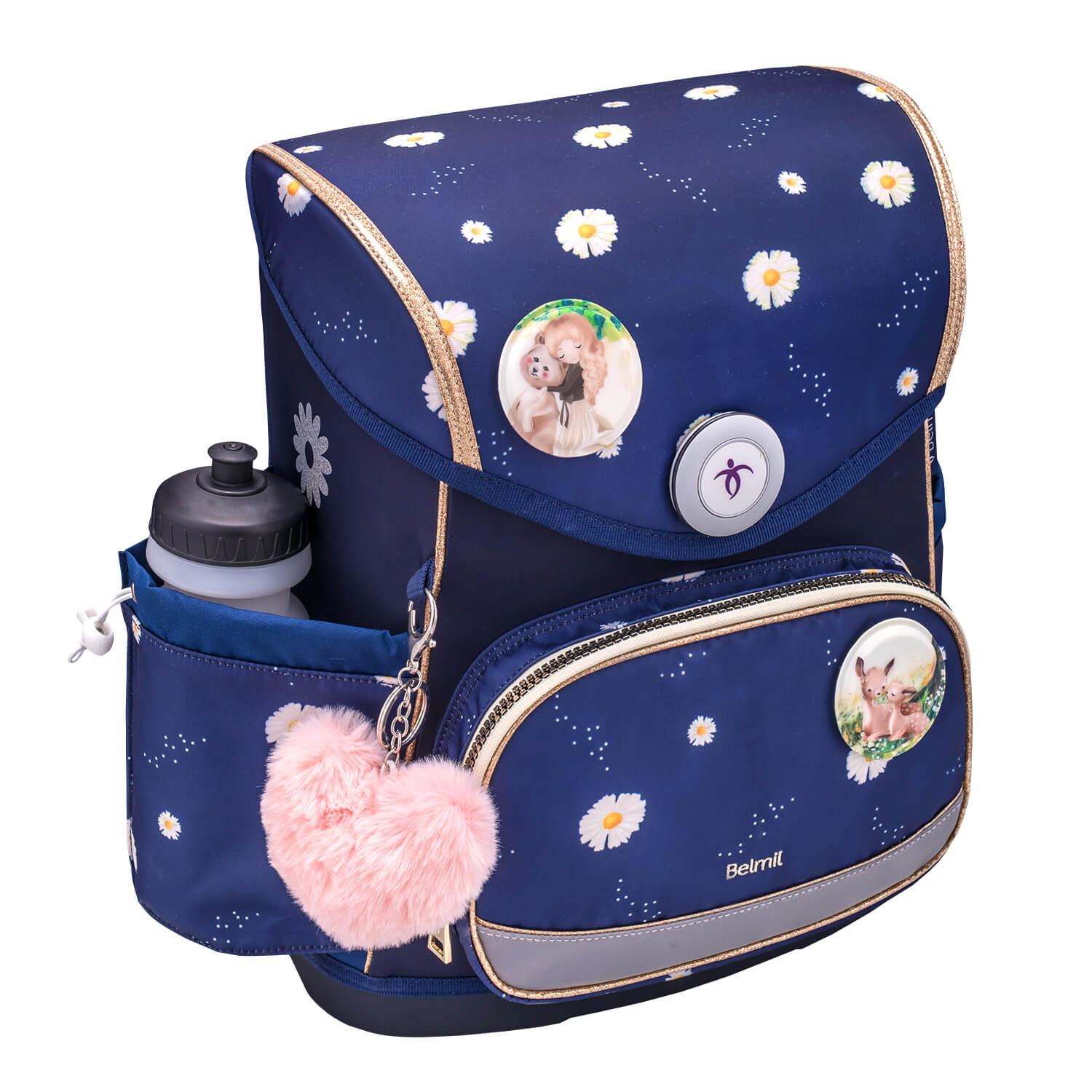 Rucksack Compact Plus Premium Schulranzen Set 5-t. Daisy Federtasche