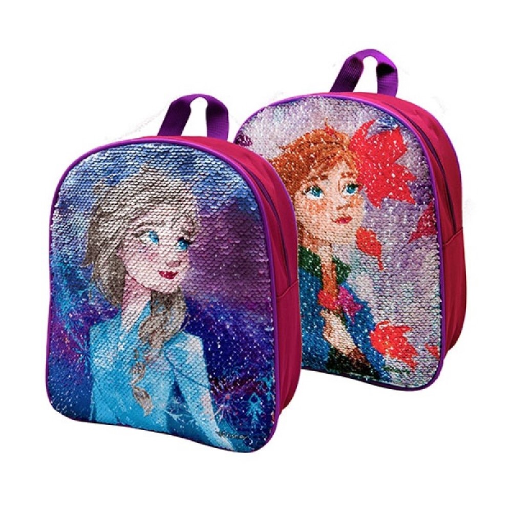 Frozen Rucksack Tasche aus Pailletten Stoff Elsa Anna