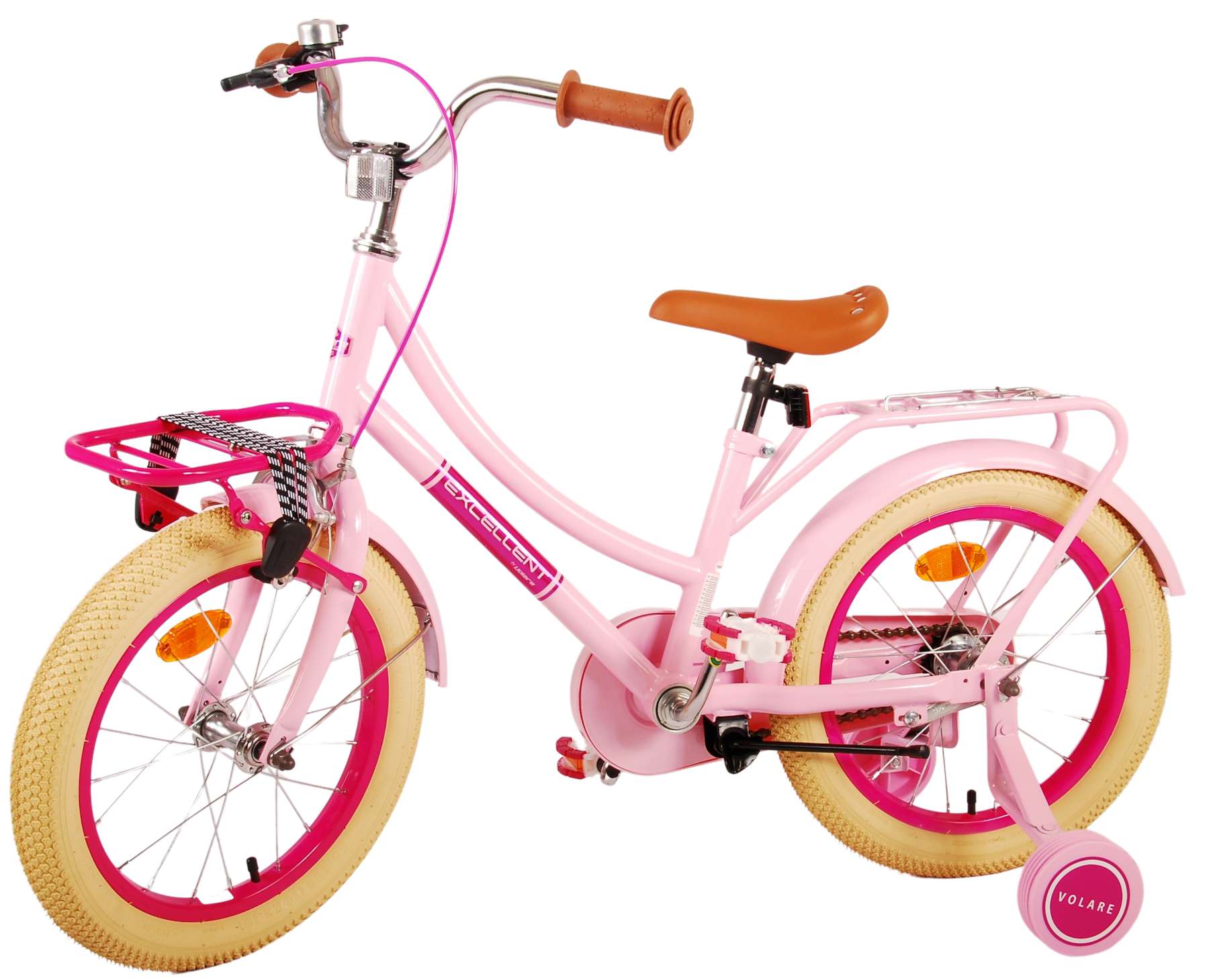 Kinderfahrrad Excellent Fahrrad für Mädchen 16 Zoll Kinderrad in Rosa