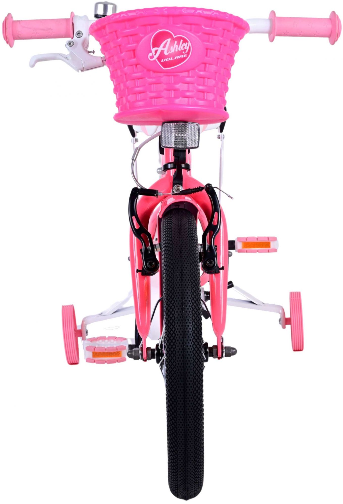 Kinderfahrrad Ashley Fahrrad für Mädchen 16 Zoll Kinderrad in Rosa/Rot