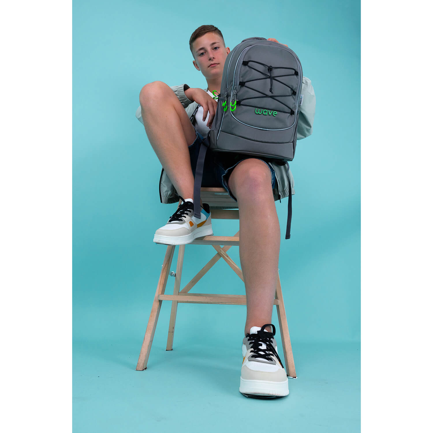 Rucksack Boost Schulrucksack "Lime Grey"