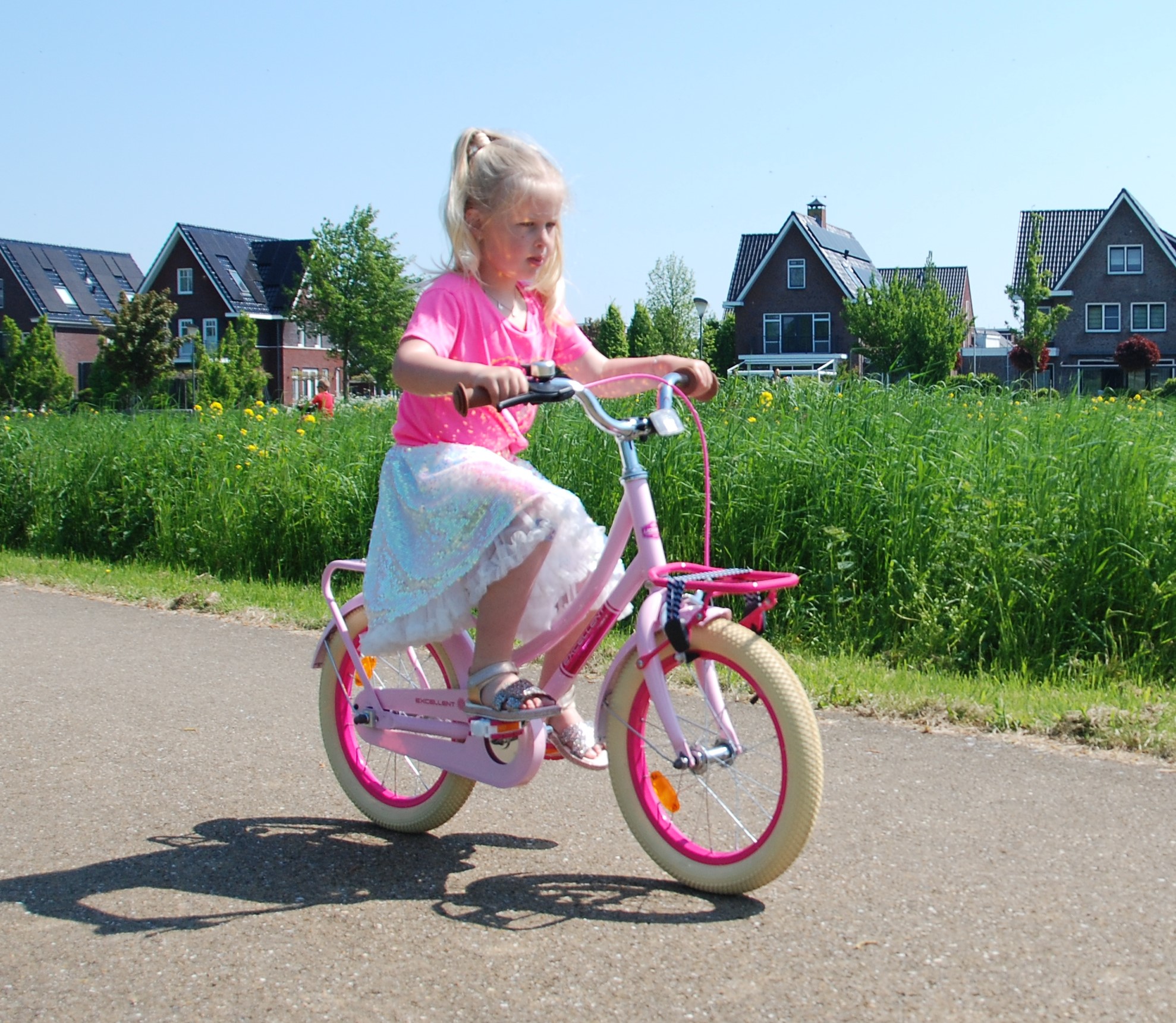 Kinderfahrrad Excellent Fahrrad für Mädchen 16 Zoll Kinderrad in Rosa