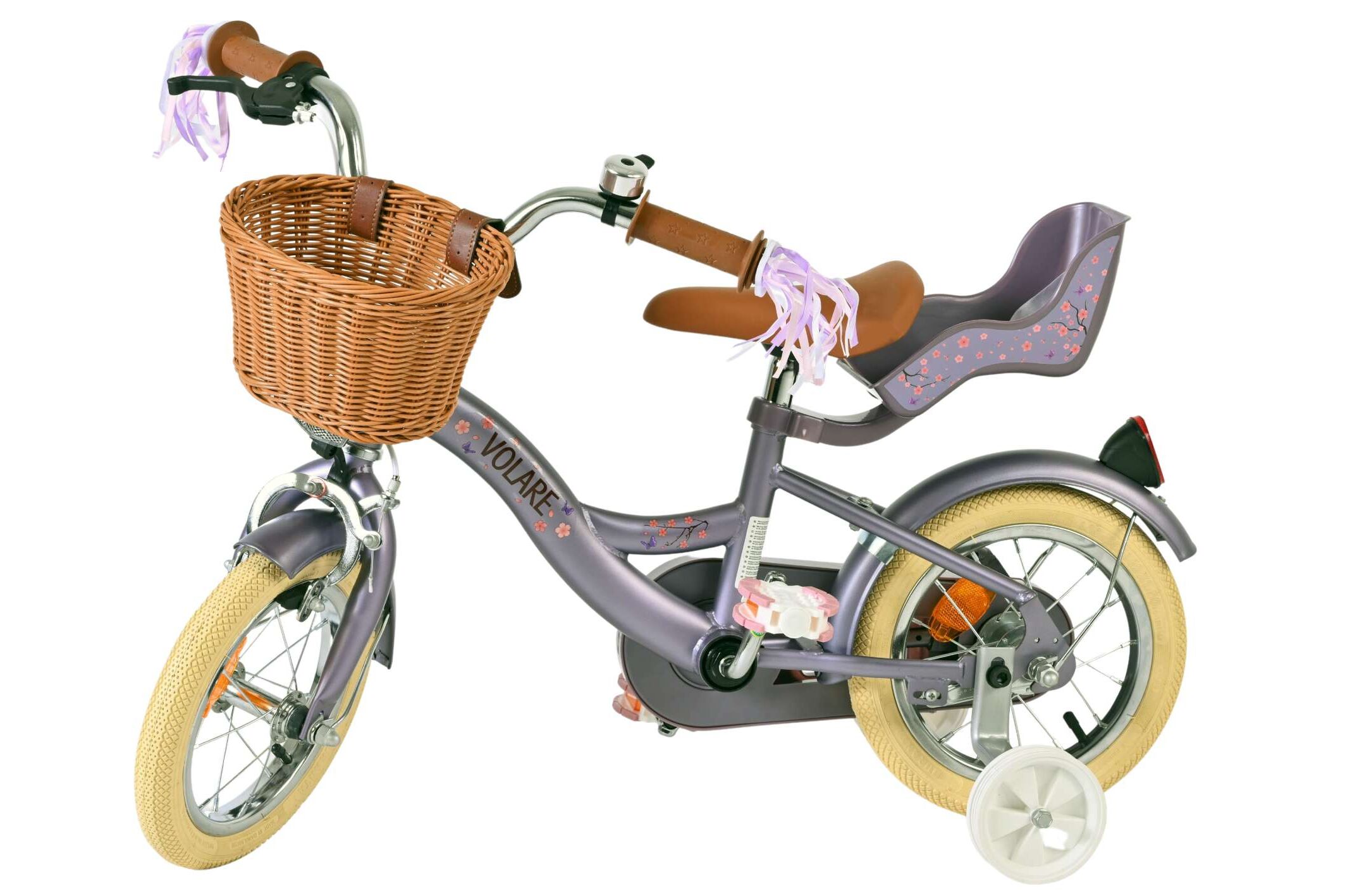Volare Kinderfahrrad Blossom für Mädchen 12 Zoll Kinderrad in Lila Volare Kinderfahrrad Blossom für Mädchen 12 Zoll Kinderrad in Lila