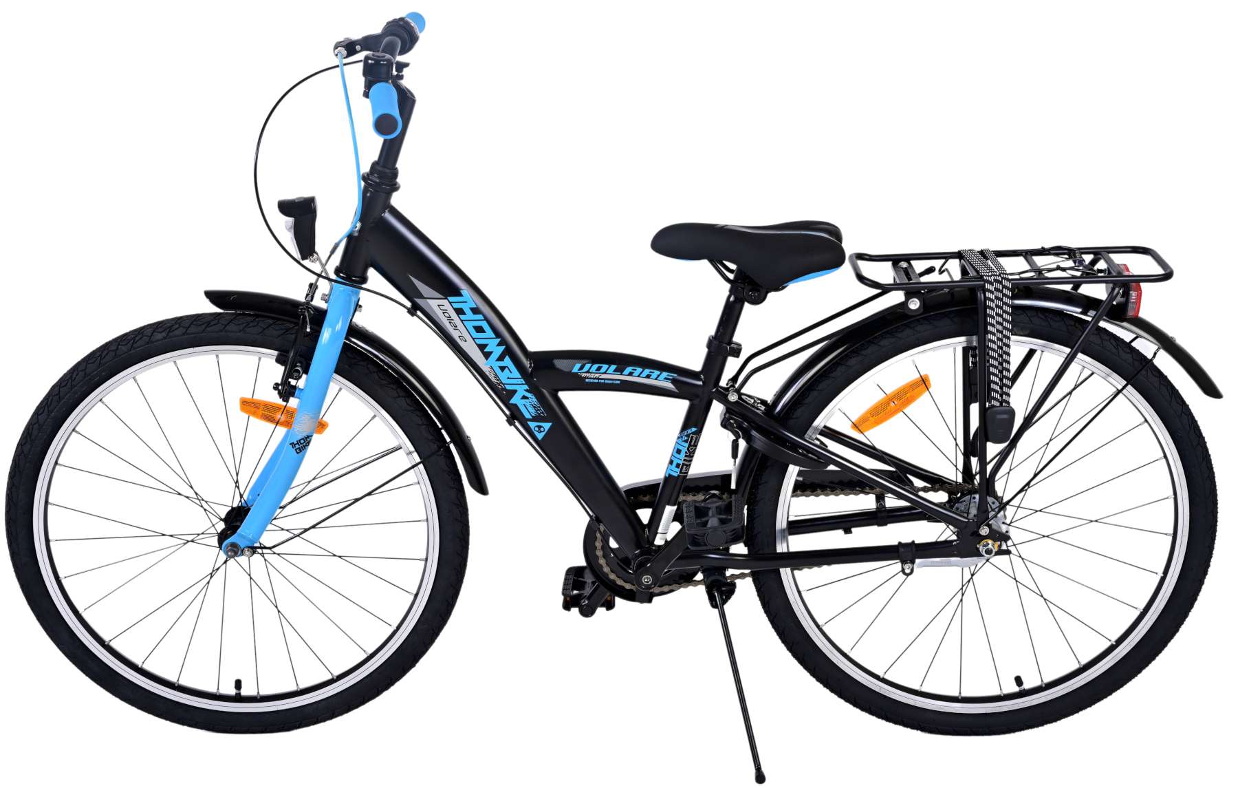 Kinderfahrrad Thombike für Jungen 24 Zoll Kinderrad in Schwarz/Blau