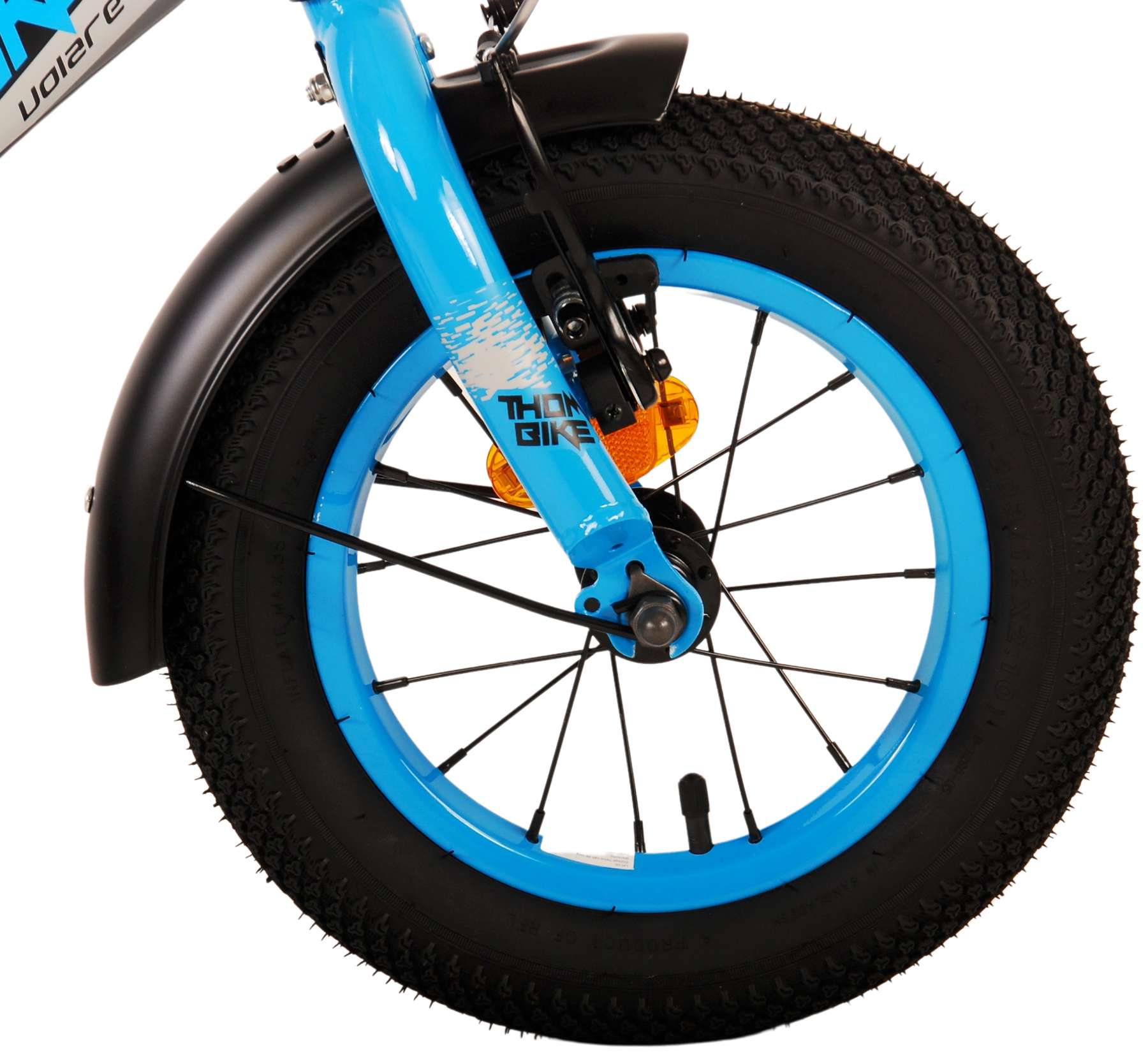 Kinderfahrrad Thombike für Jungen 12 Zoll Kinderrad in Schwarz Blau